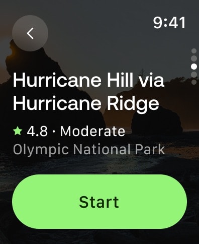 AllTrails: Hike, Bike & Run Apple Watch screenshot 1