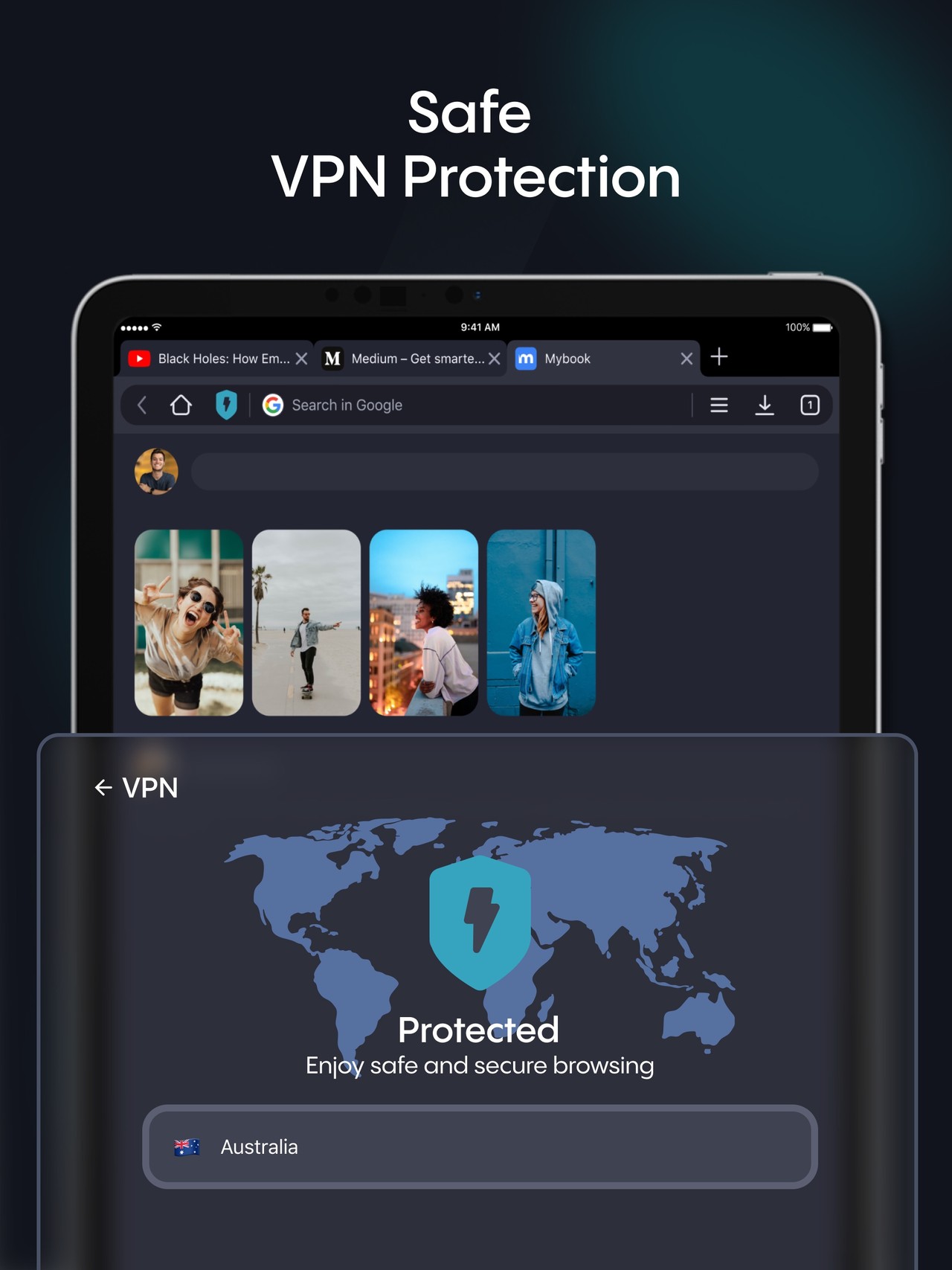 Aloha Browser - Private VPN iPad screenshot 2