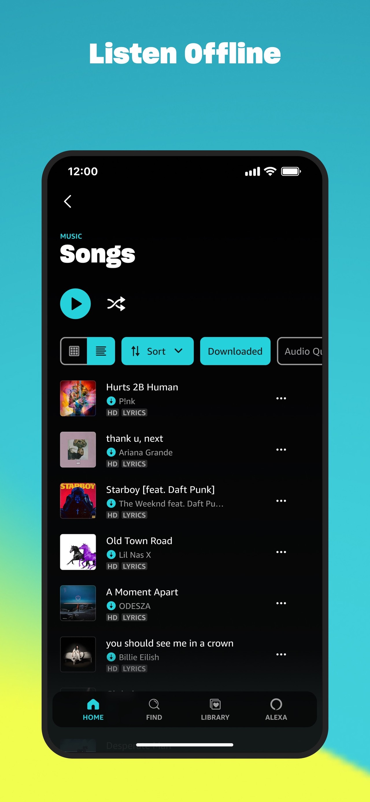 Amazon Music: Songs & Podcasts iPhone screenshot 6
