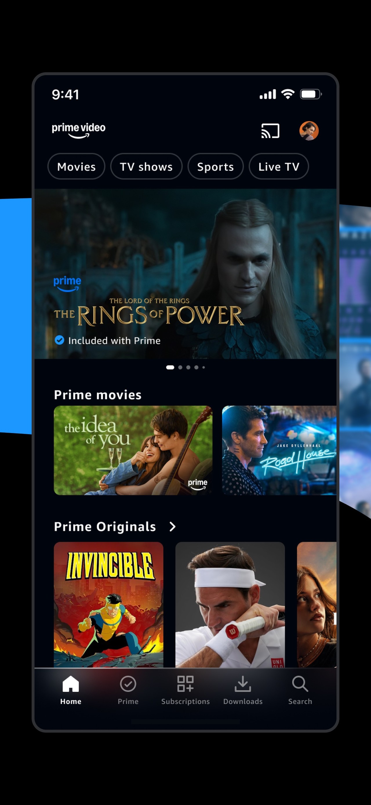 Amazon Prime Video iPhone screenshot 1