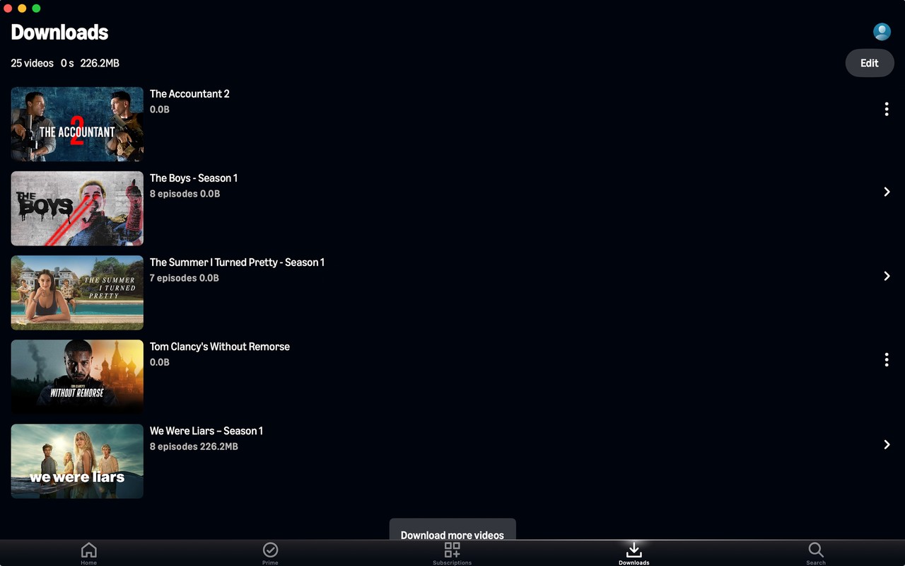 Amazon Prime Video Mac screenshot 4