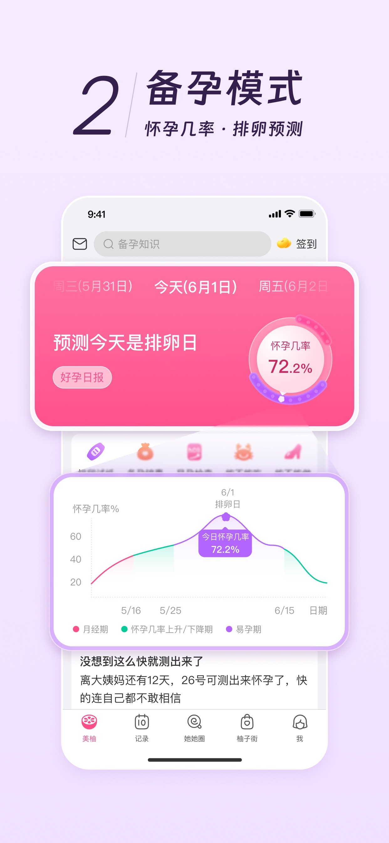 美柚 - 经期·备孕·怀孕·育儿&亲友版 iPhone screenshot 4