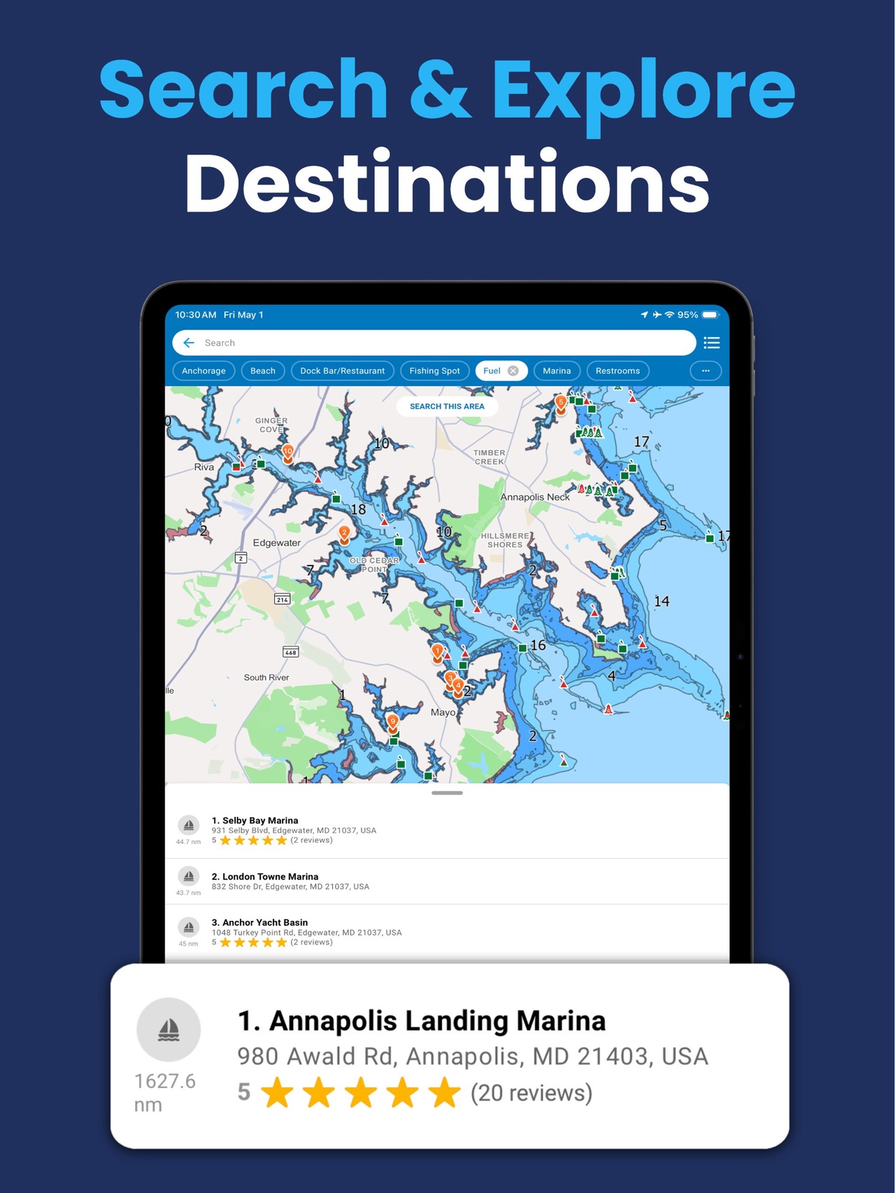 Argo - Boating Navigation iPad screenshot 5
