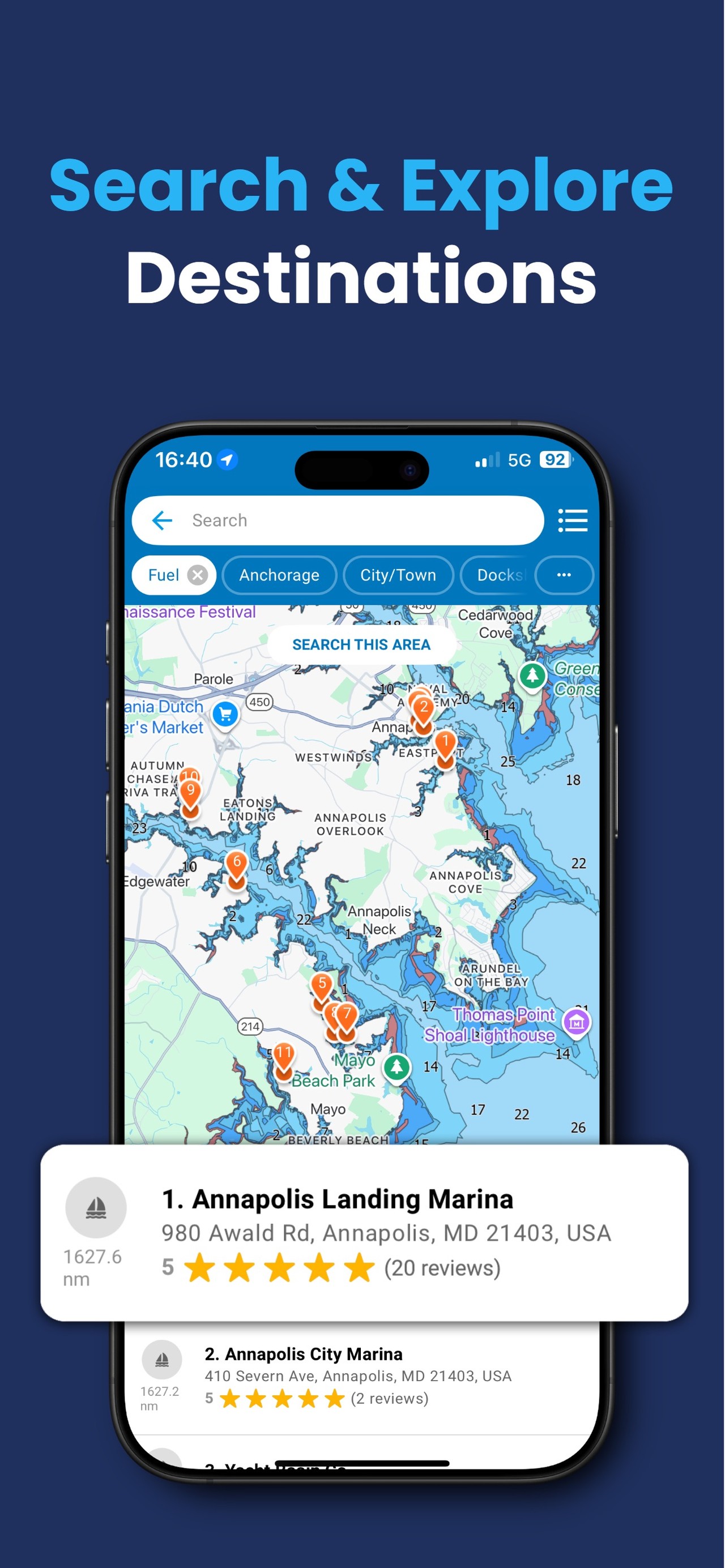 Argo - Boating Navigation iPhone screenshot 5