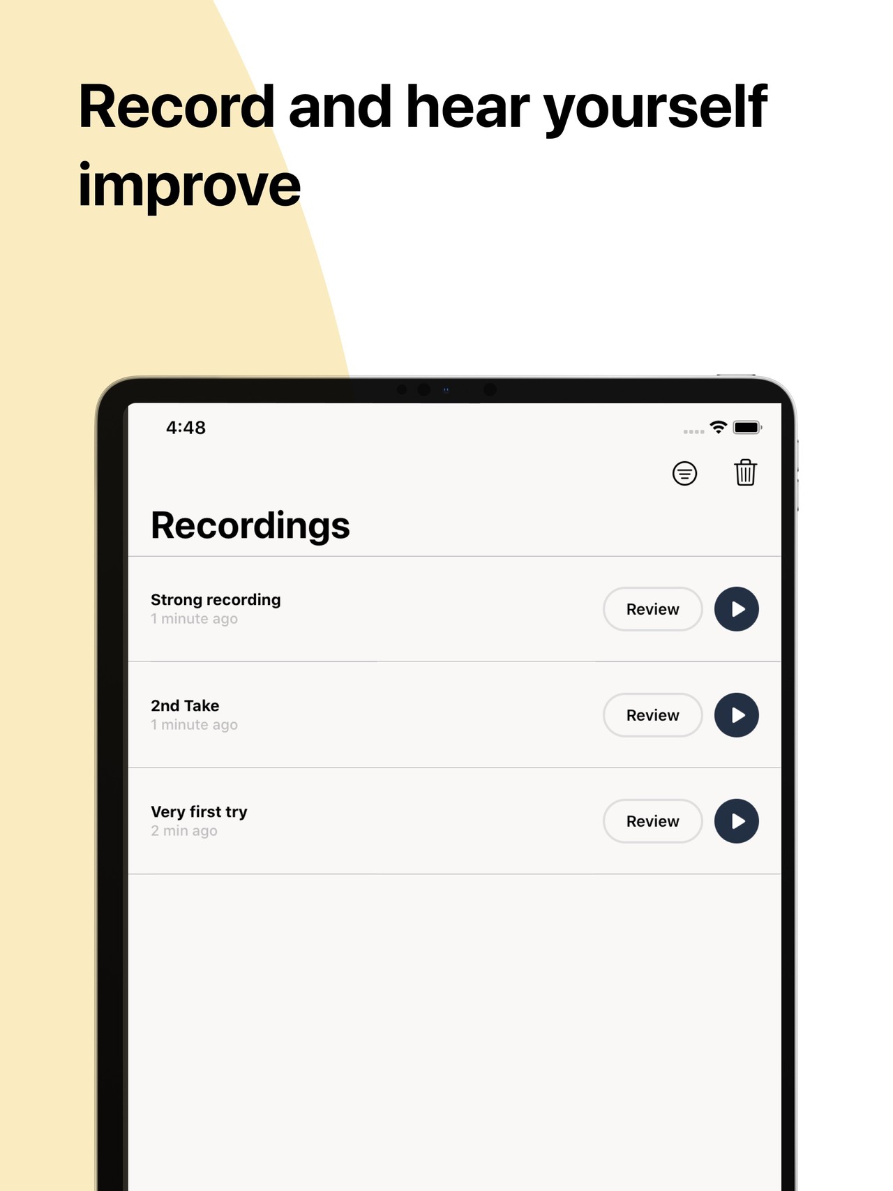 Astound - Voice & Speech Coach iPad screenshot 4