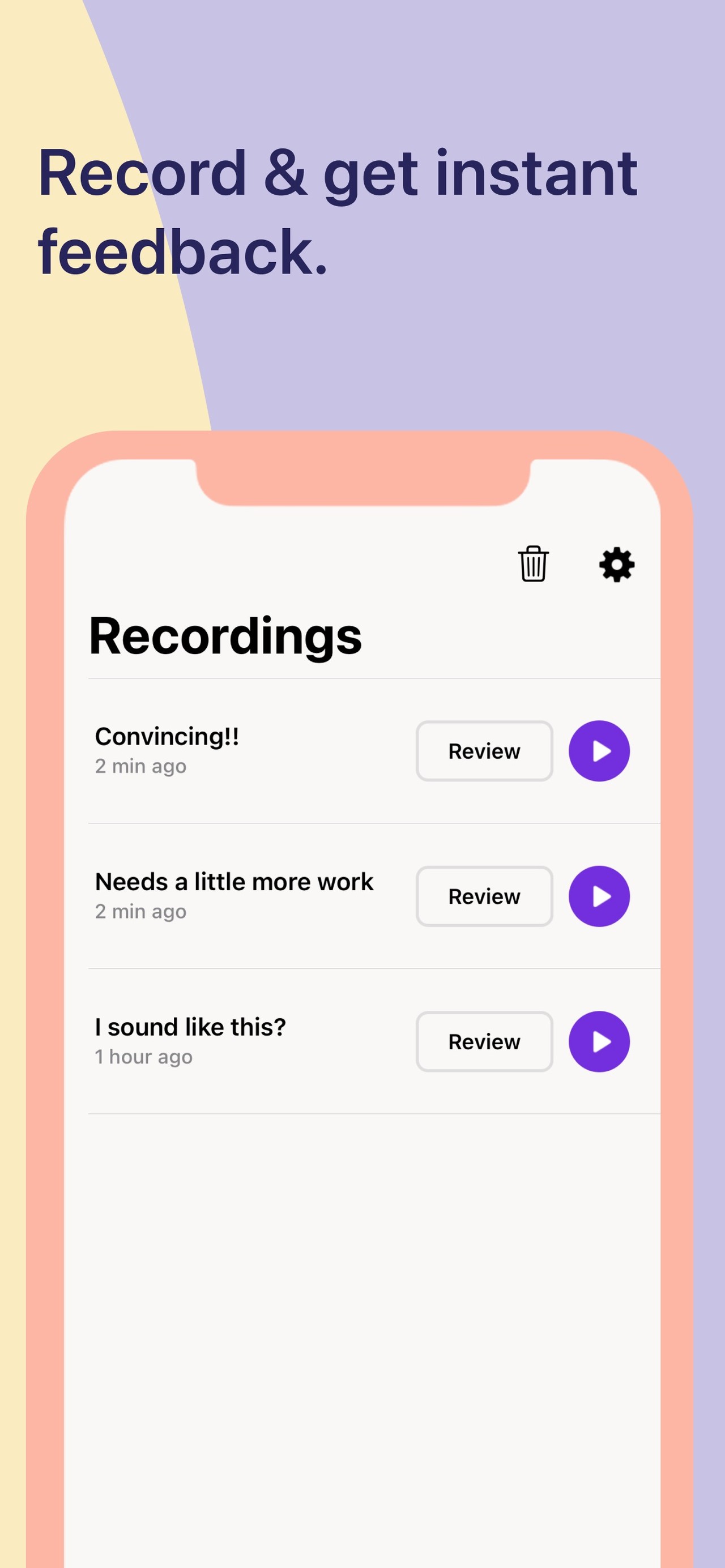 Astound - Voice & Speech Coach iPhone screenshot 4