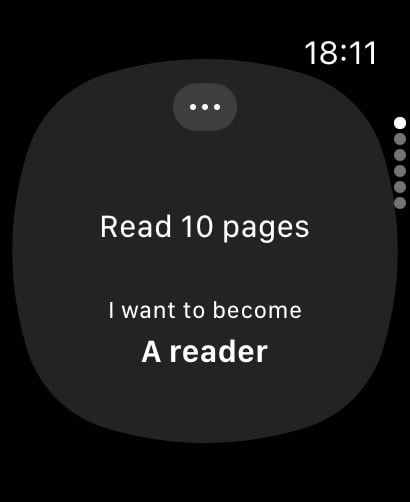 Atoms - from Atomic Habits Apple Watch screenshot 1