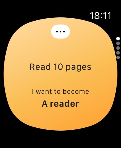 Atoms - from Atomic Habits Apple Watch screenshot 2