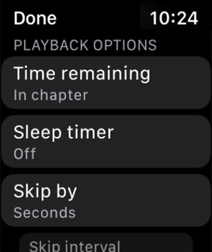 Audible: Audiobooks & Podcasts Apple Watch screenshot 3