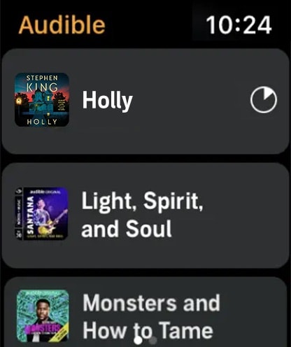 Audible: Audiobooks & Podcasts Apple Watch screenshot 4
