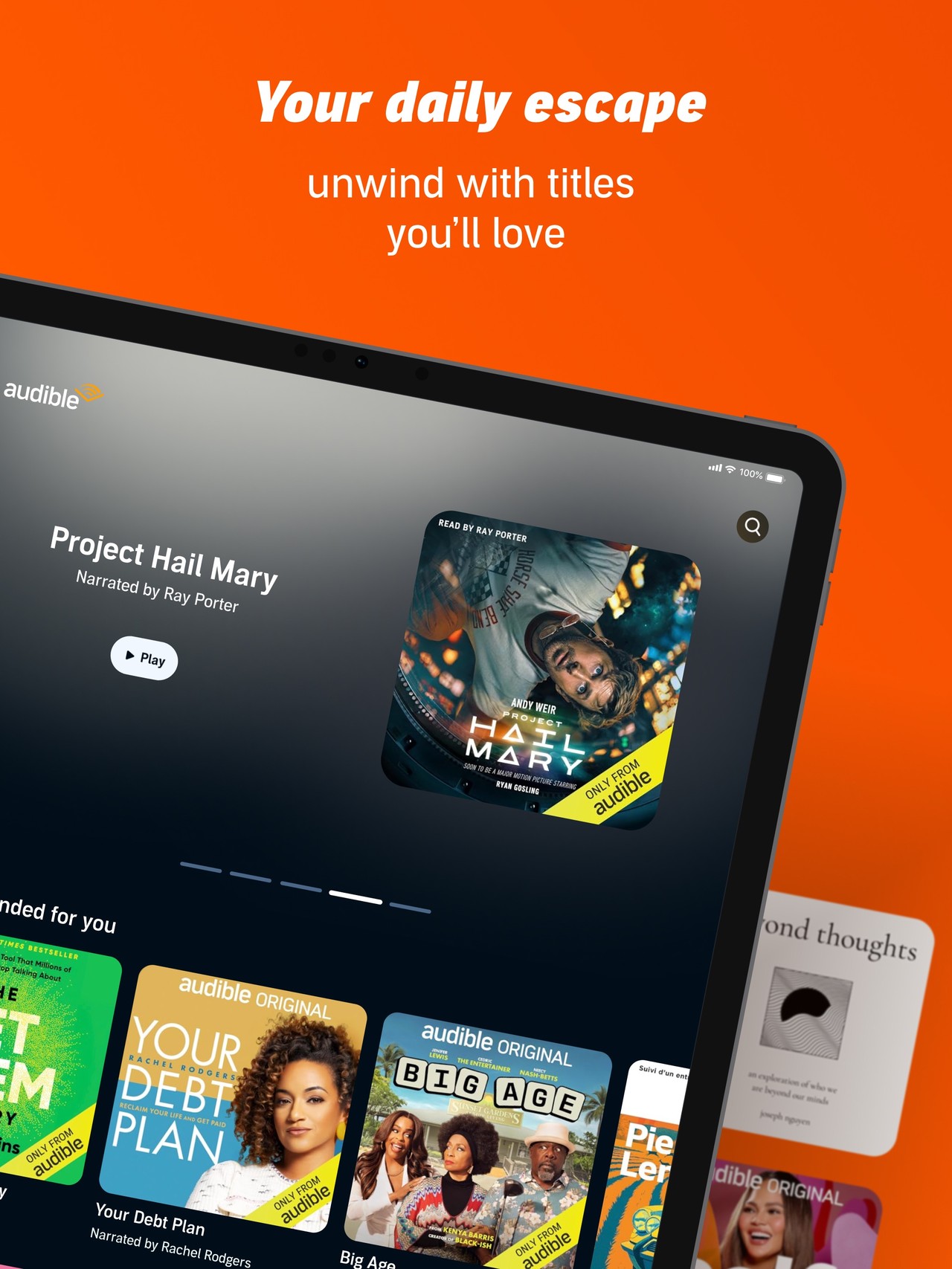 Audible: Audiobooks & Podcasts iPad screenshot 2