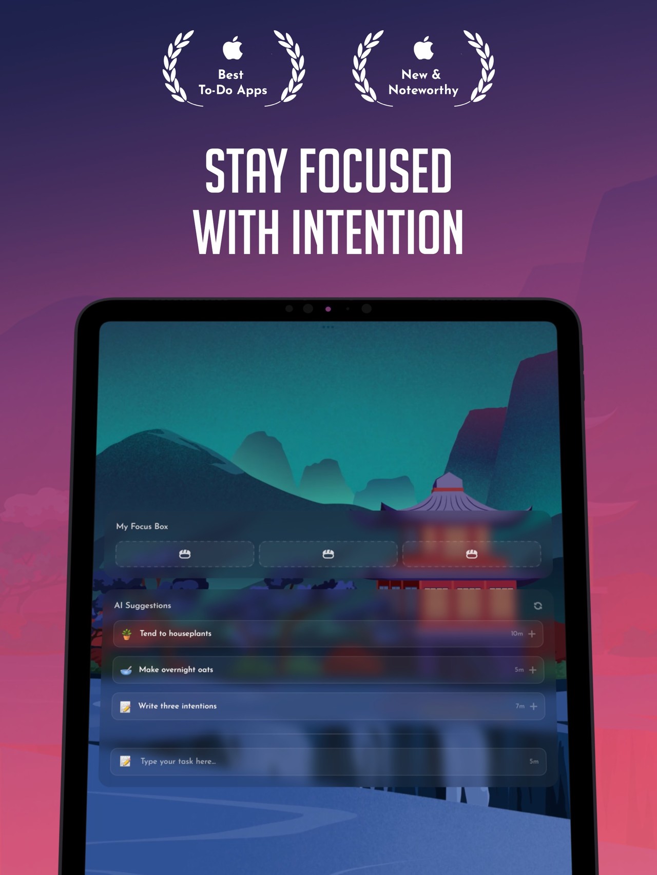 Bento: Calm Focus Timer iPad screenshot 1