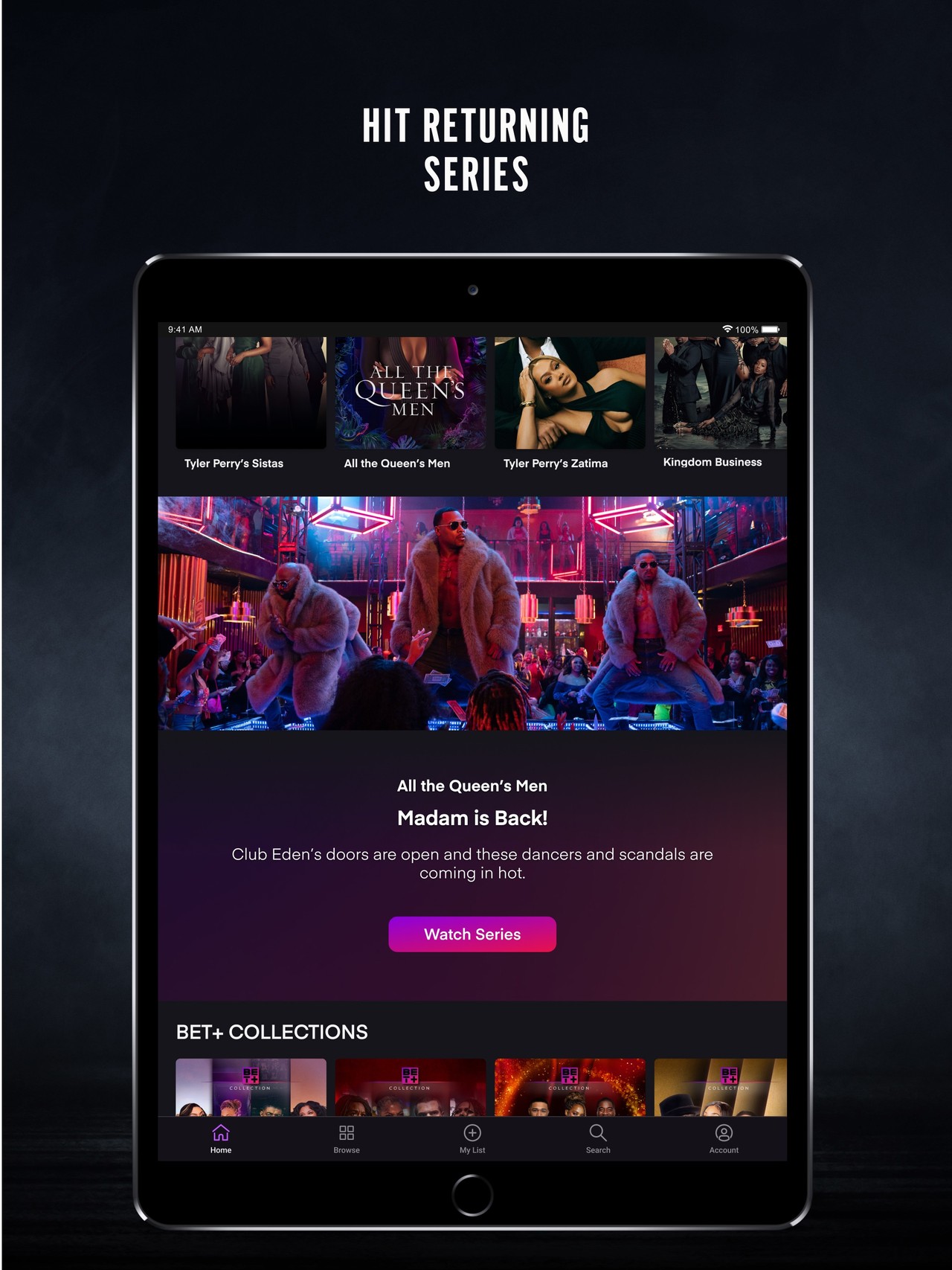 BET+ iPad screenshot 2