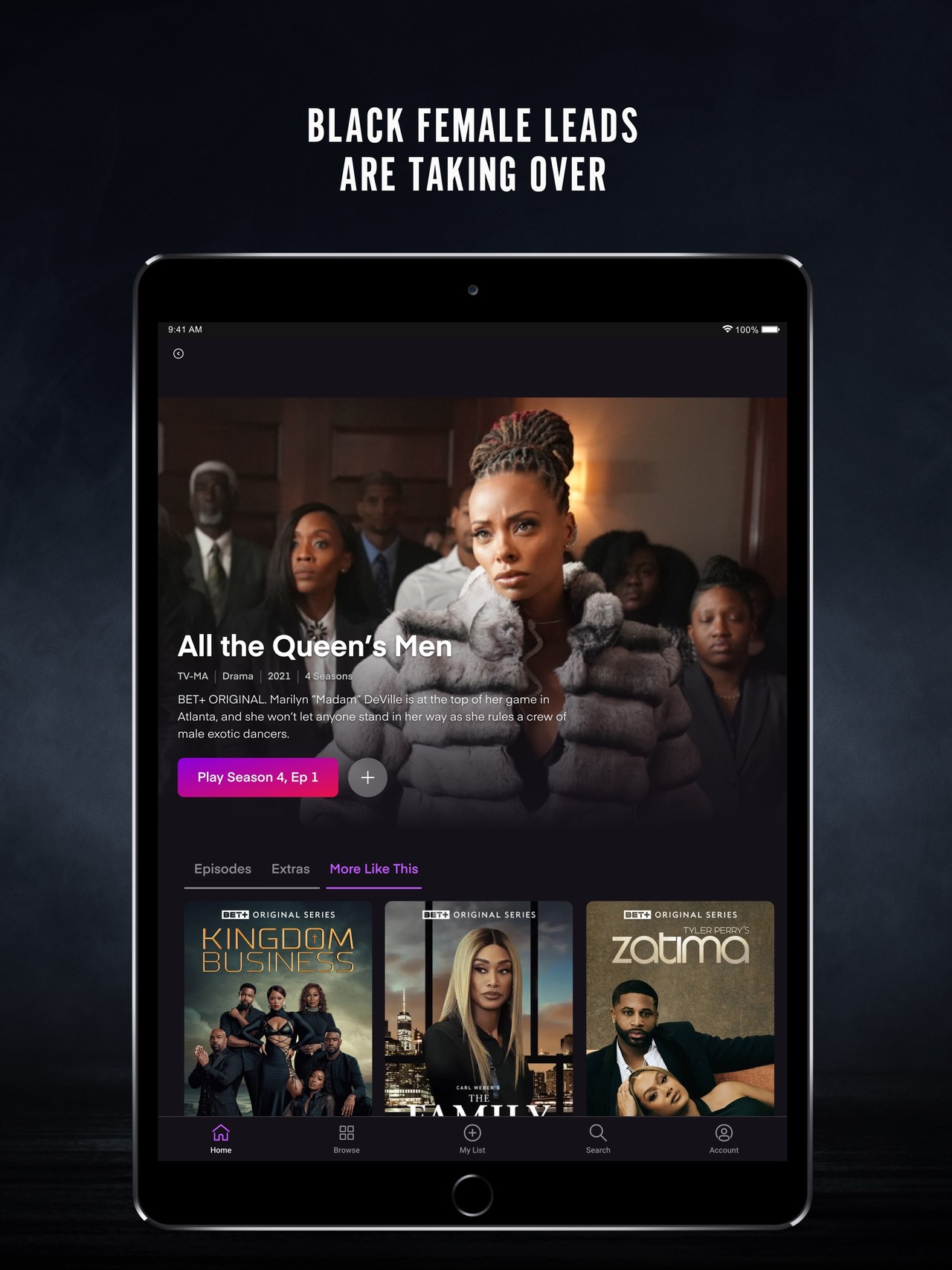 BET+ iPad screenshot 3
