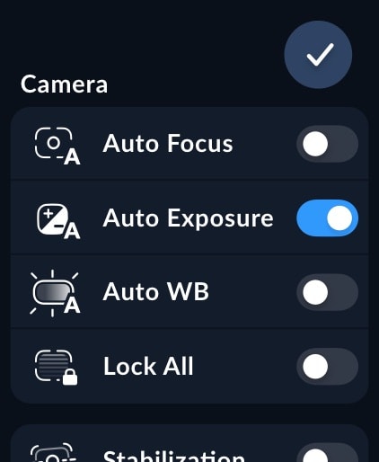 Blackmagic Camera Apple Watch screenshot 3