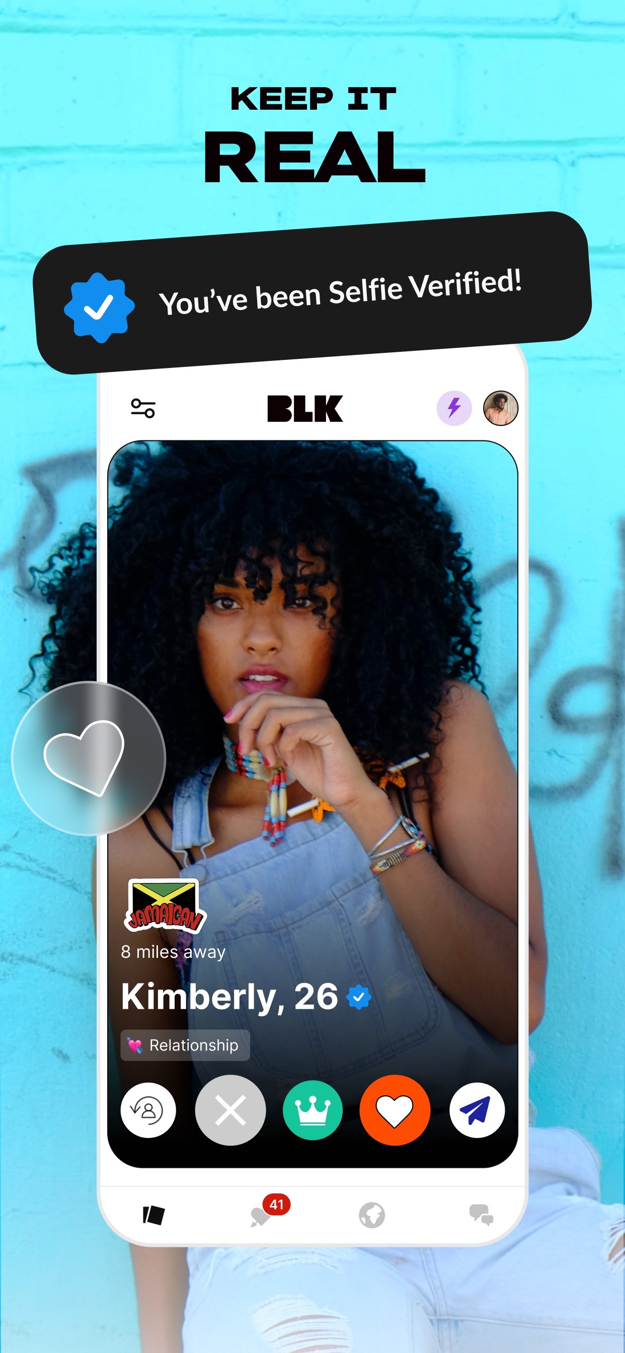 BLK: Black Singles Dating App iPhone screenshot 4