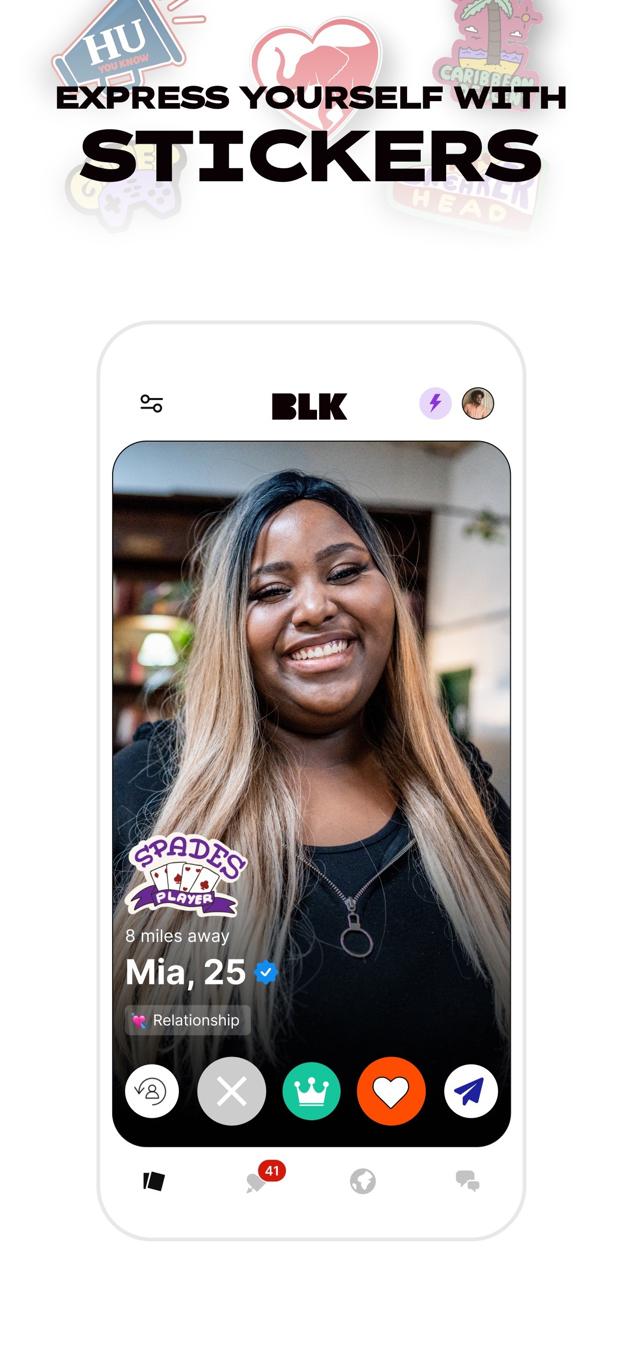 BLK: Black Singles Dating App iPhone screenshot 6