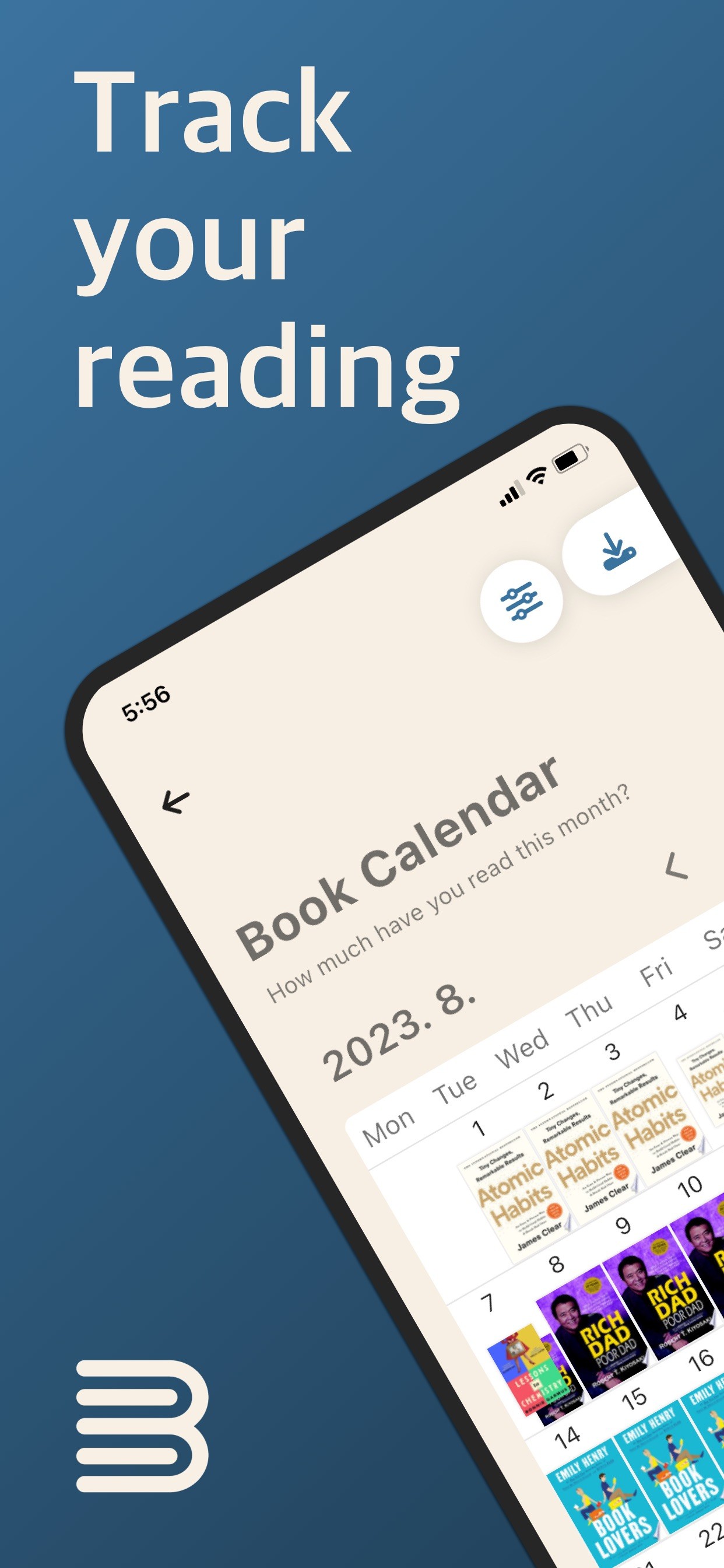 Bookmory - reading tracker iPhone screenshot 1