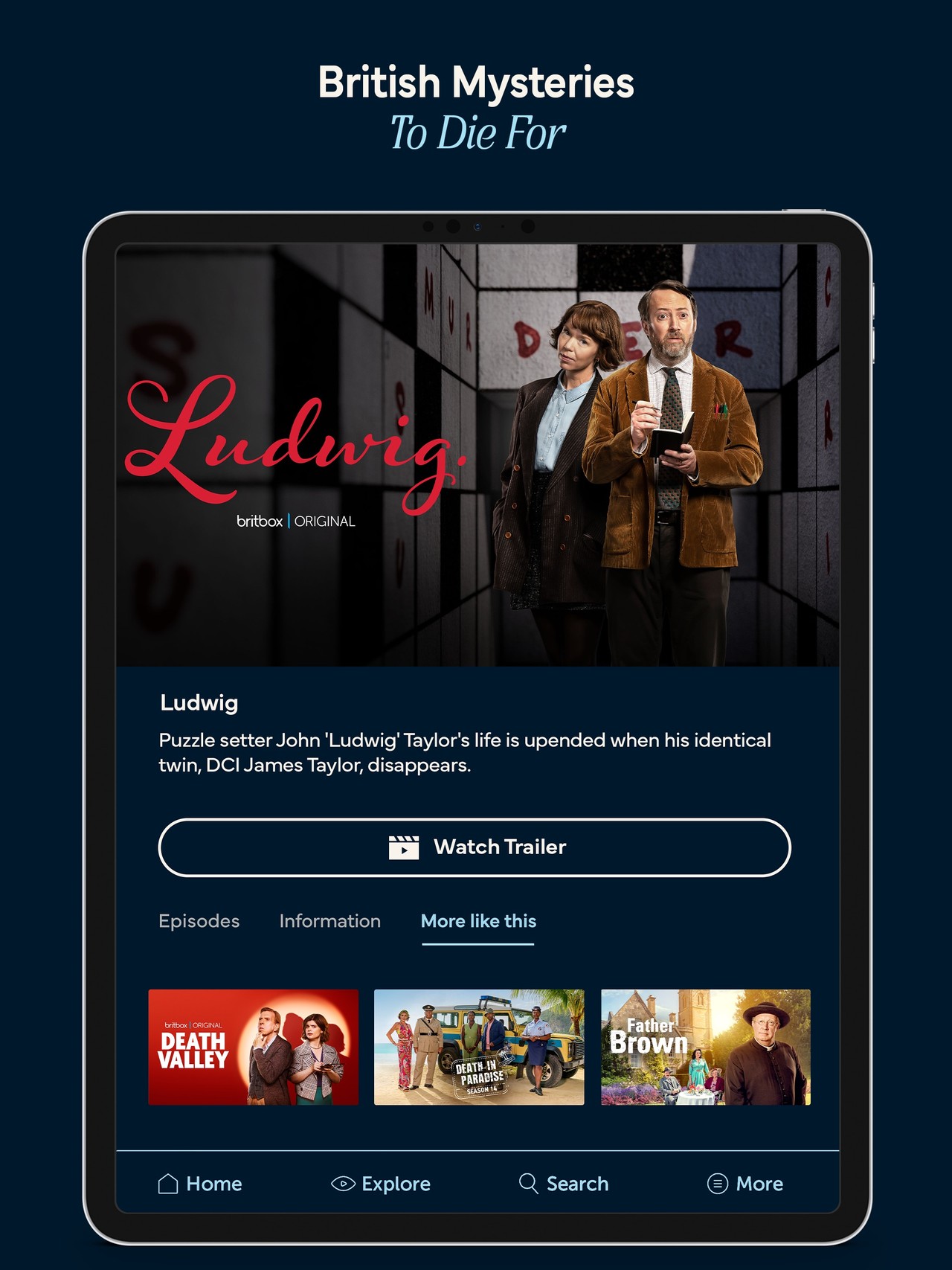 BritBox: The Best British TV iPad screenshot 5