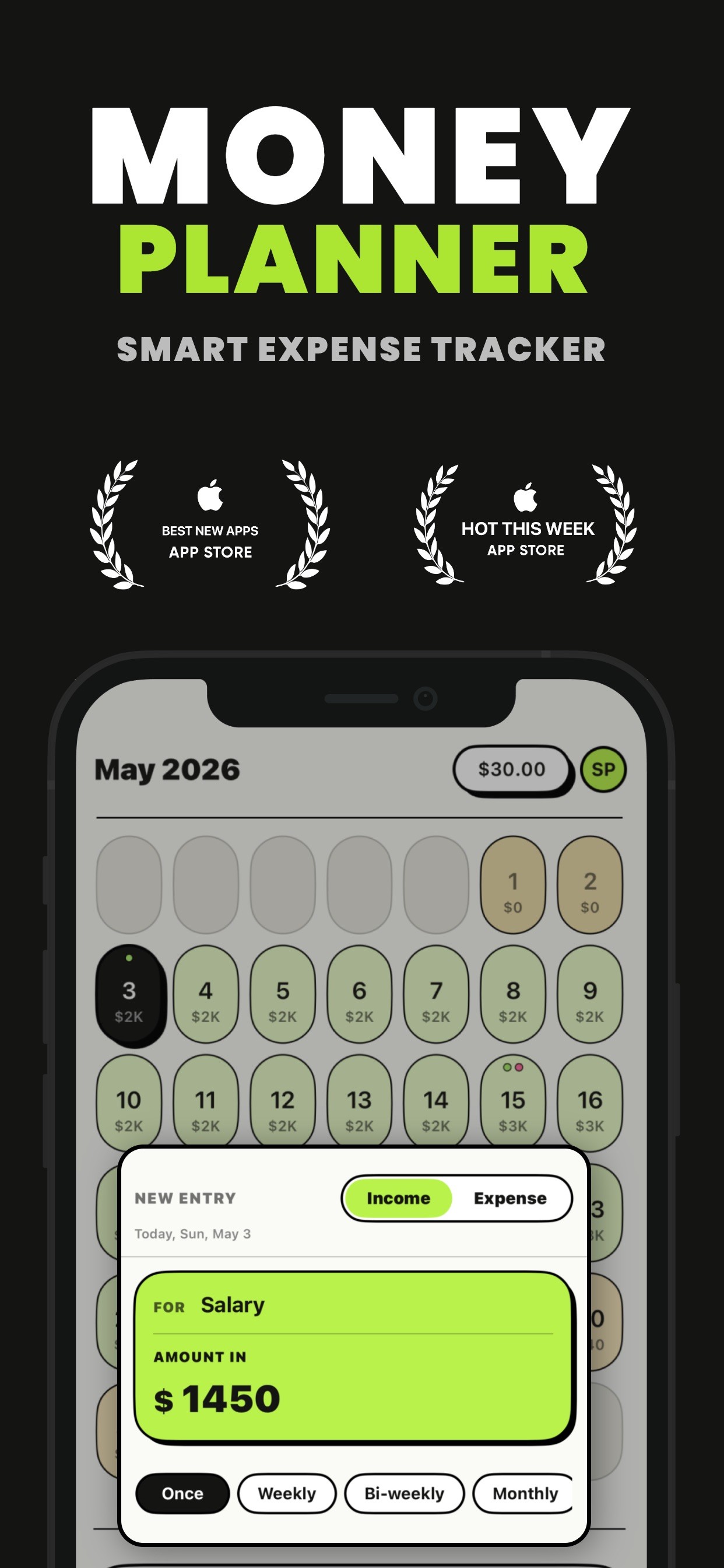 Budget Planner: Spency iPhone screenshot 1