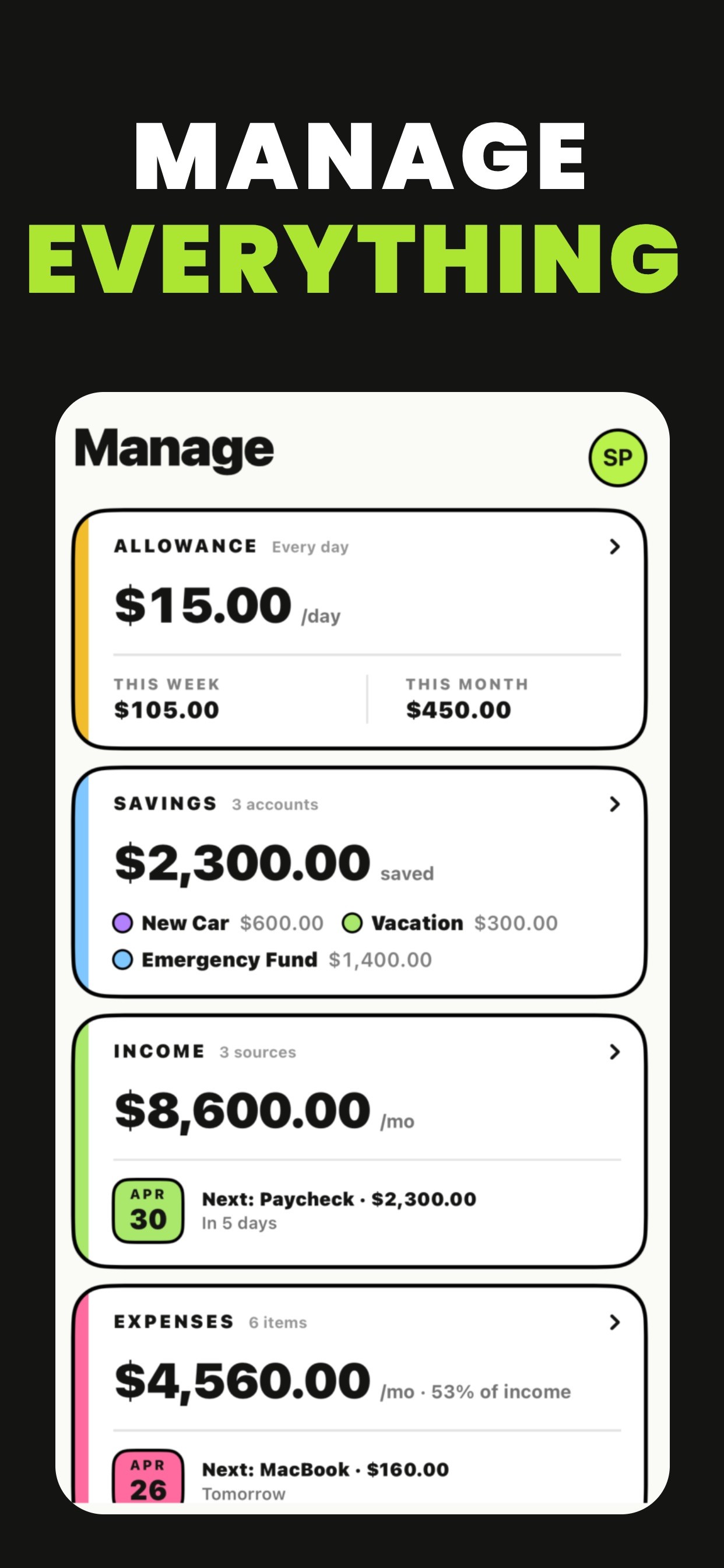 Budget Planner: Spency iPhone screenshot 6