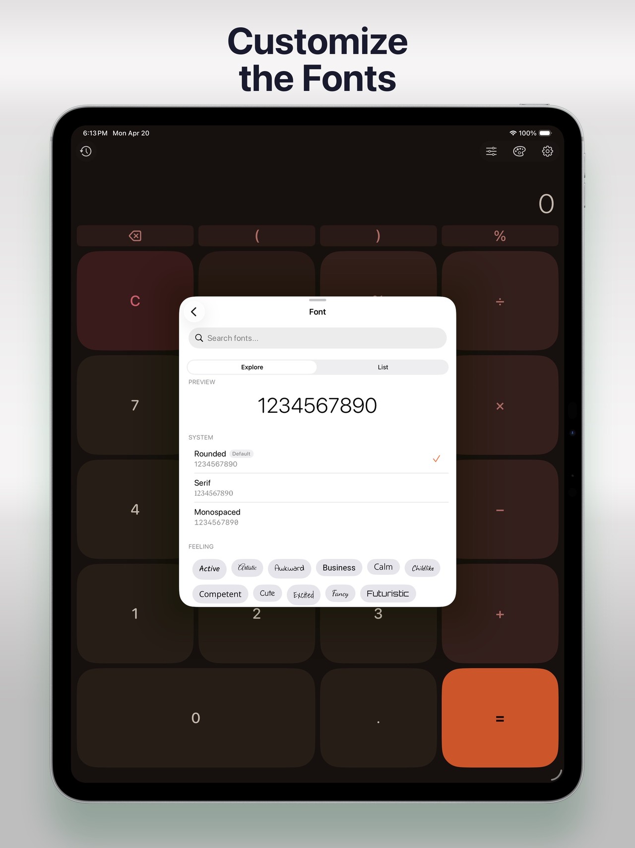 Calcandy - Themed Calculator iPad screenshot 4