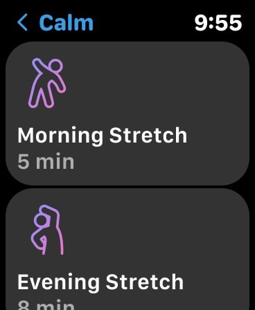 Calm Apple Watch screenshot 3