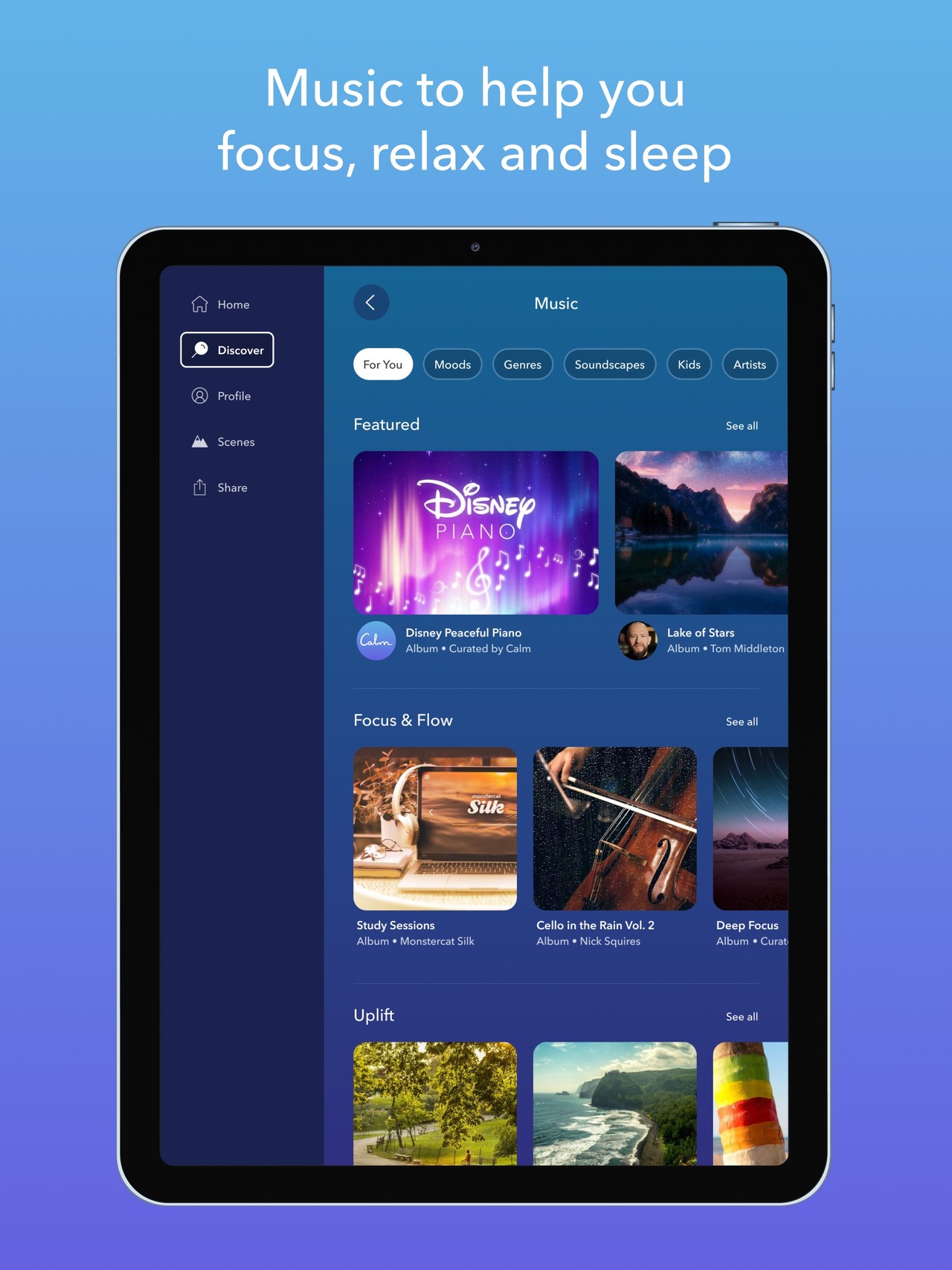 Calm iPad screenshot 5