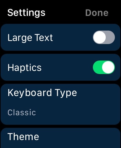 Calzy Apple Watch screenshot 3