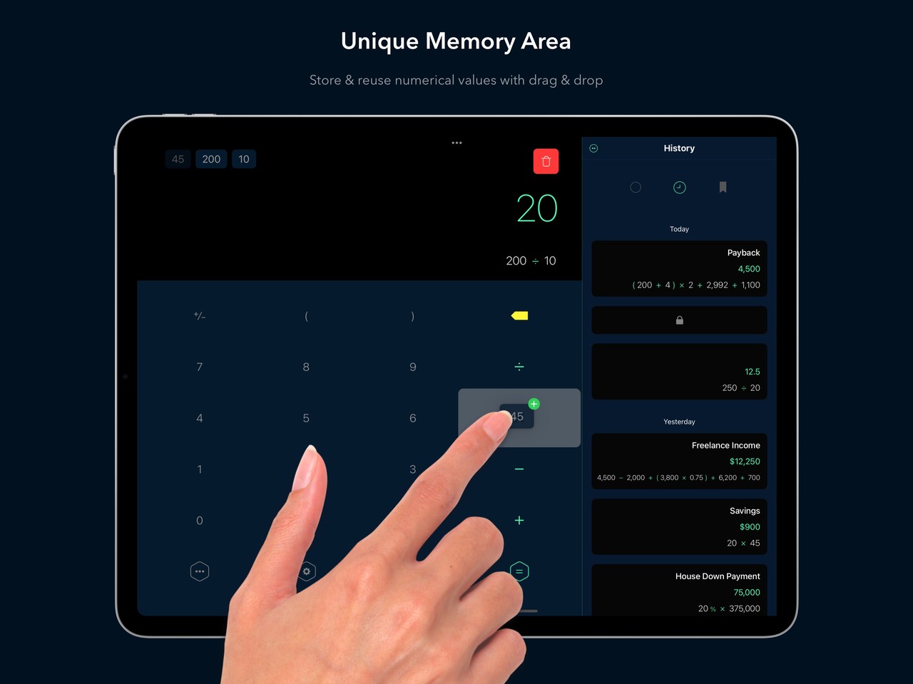 Calzy iPad screenshot 3