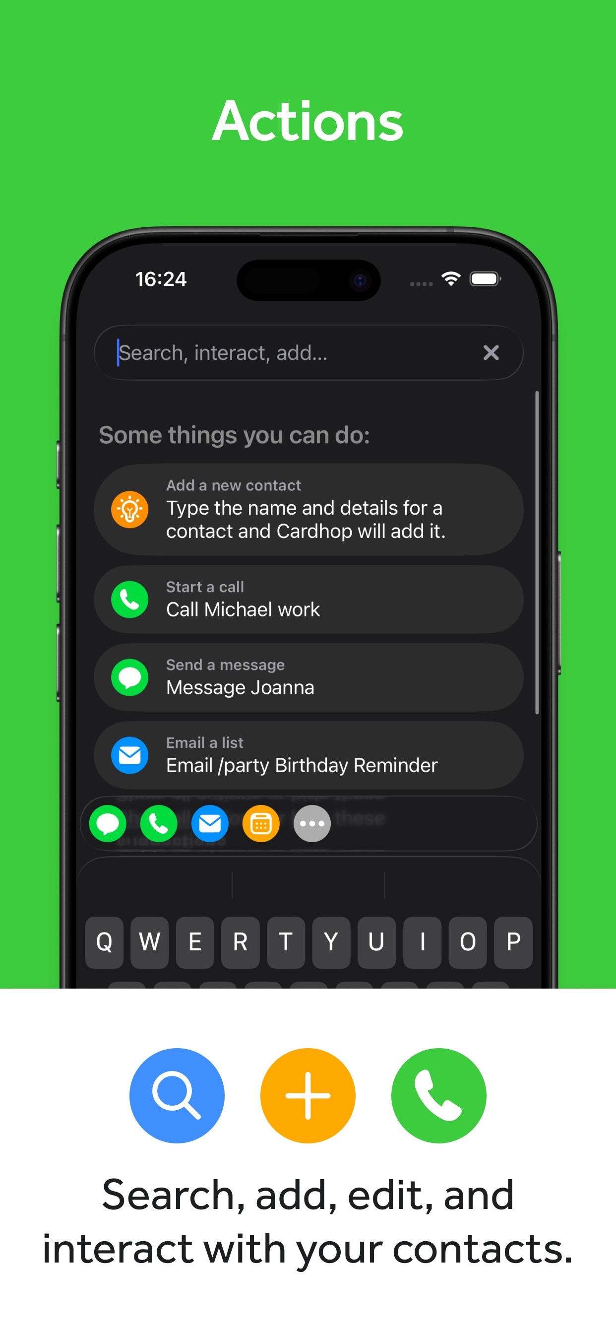 Cardhop Contacts iPhone screenshot 5