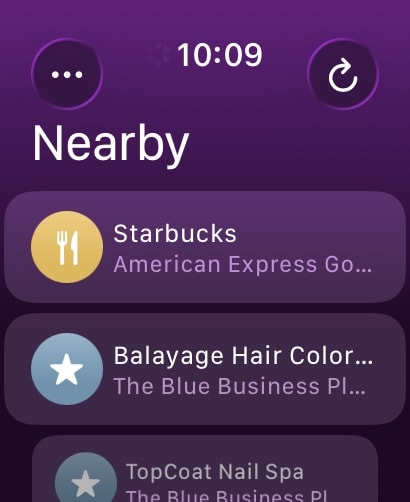 CardPointers for Credit Cards Apple Watch screenshot 1