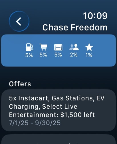 CardPointers for Credit Cards Apple Watch screenshot 5