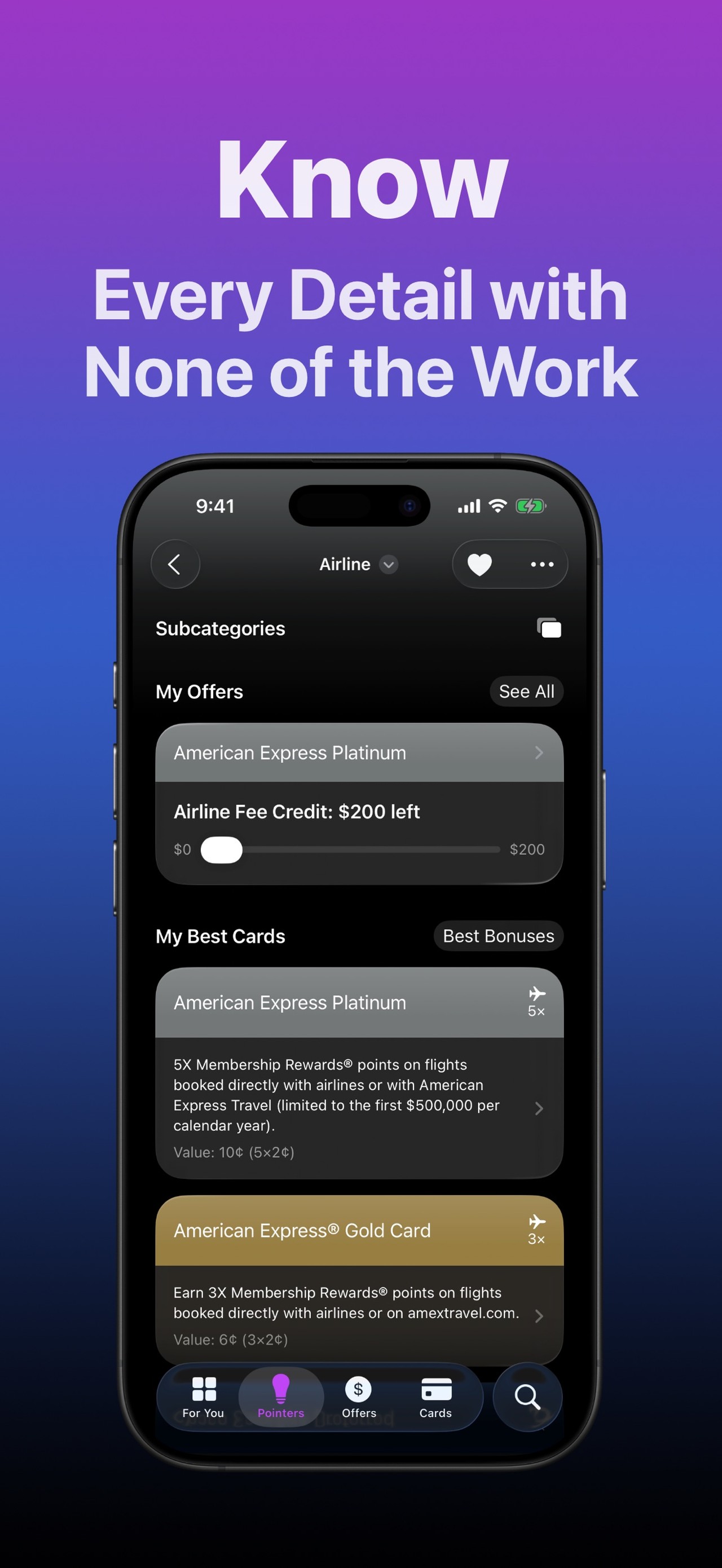 CardPointers for Credit Cards iPhone screenshot 5