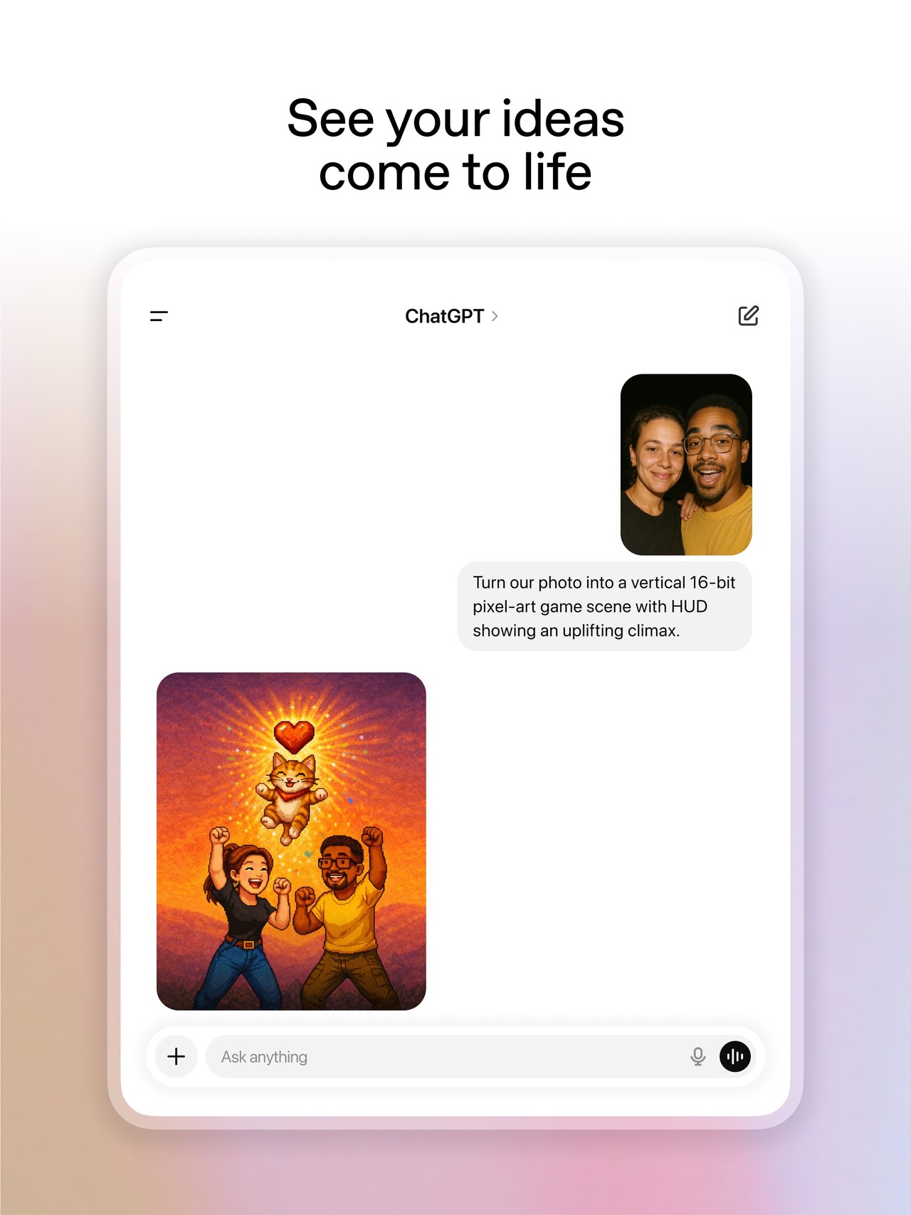 ChatGPT iPad screenshot 1