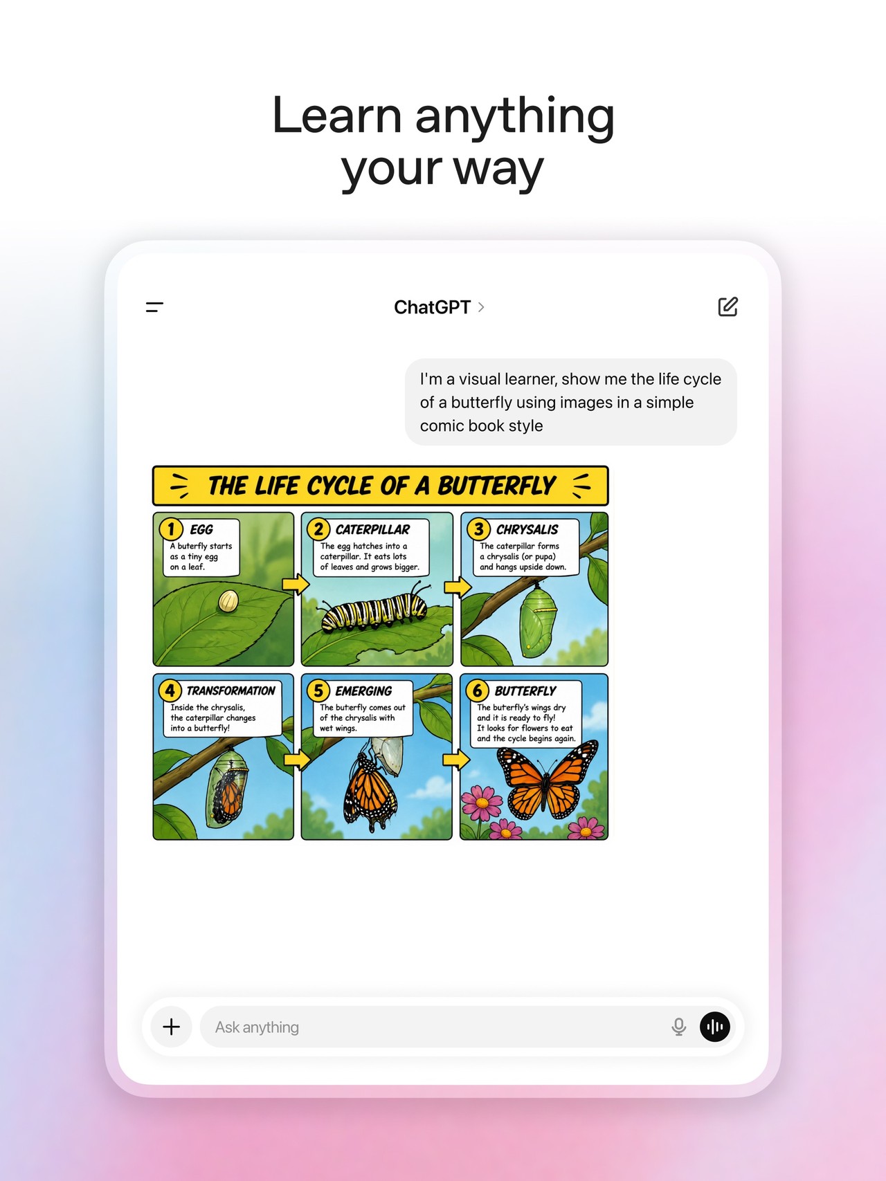 ChatGPT iPad screenshot 2