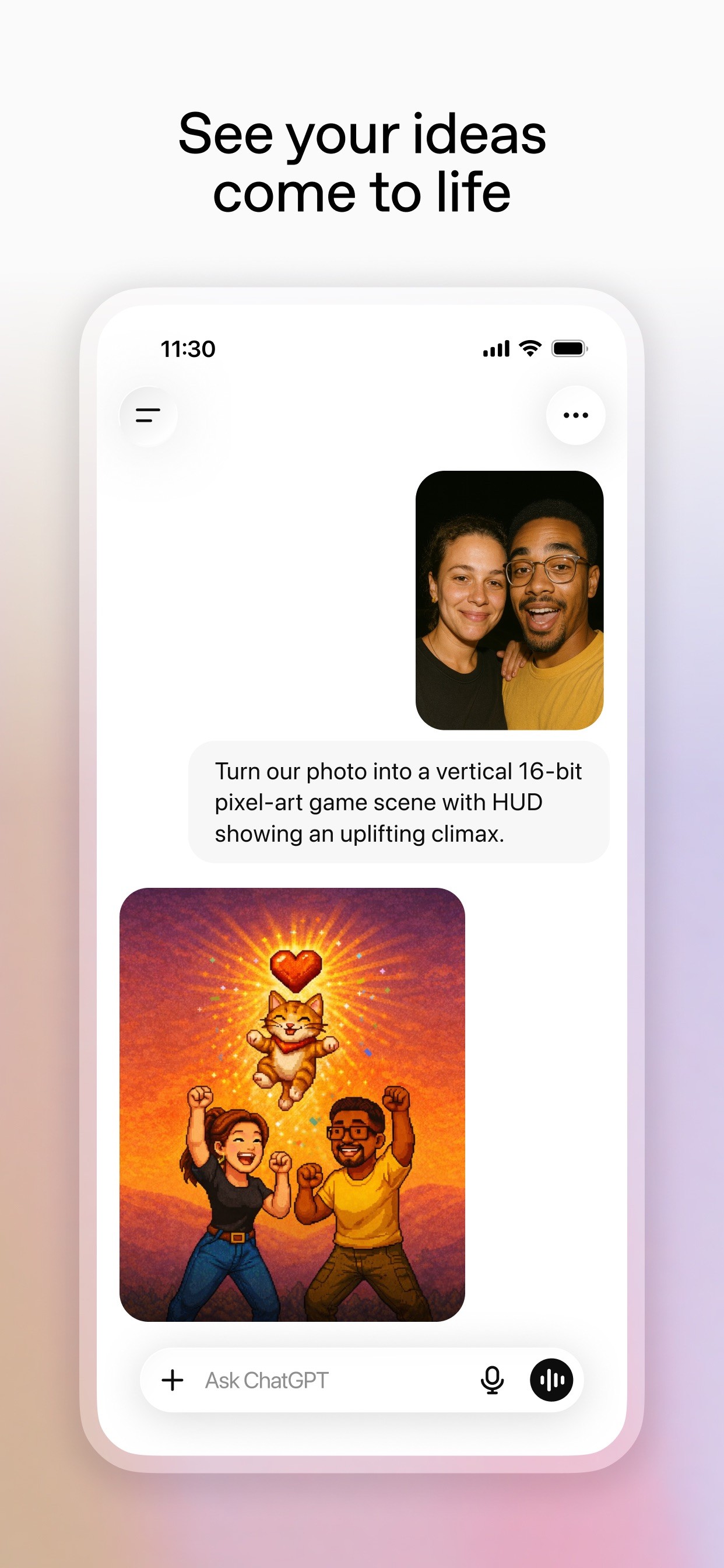 ChatGPT iPhone screenshot 1