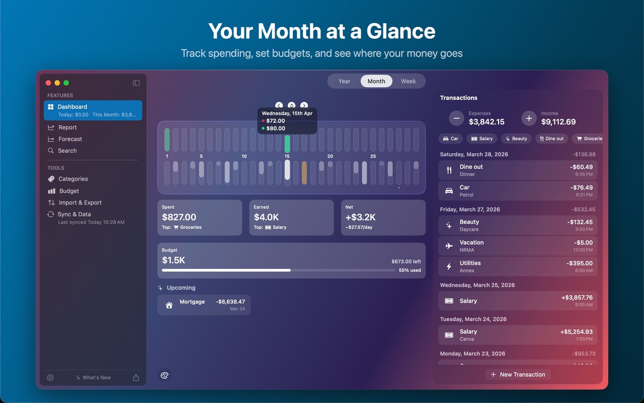 Coins - Spending Tracker Mac screenshot 2