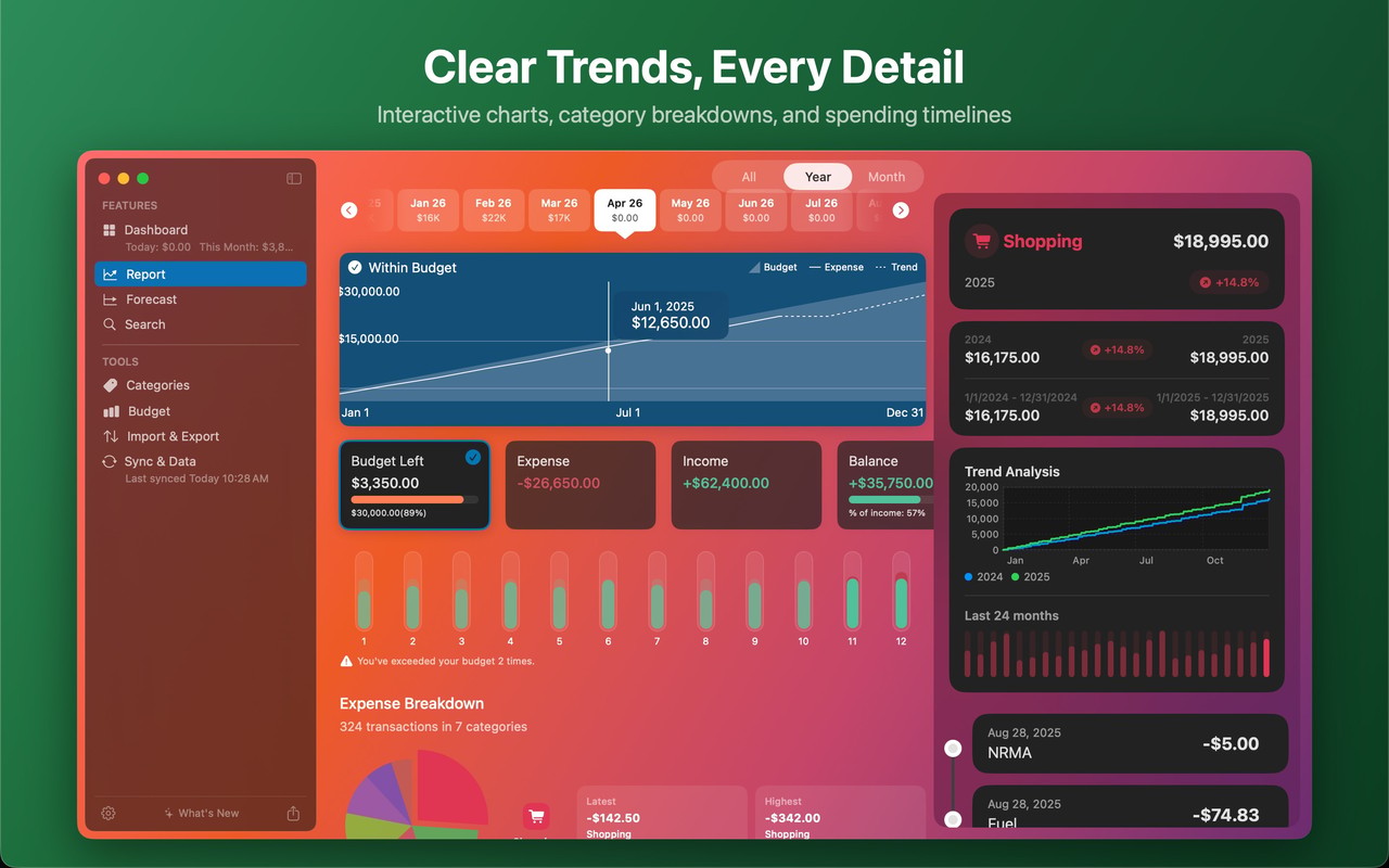Coins - Spending Tracker Mac screenshot 3