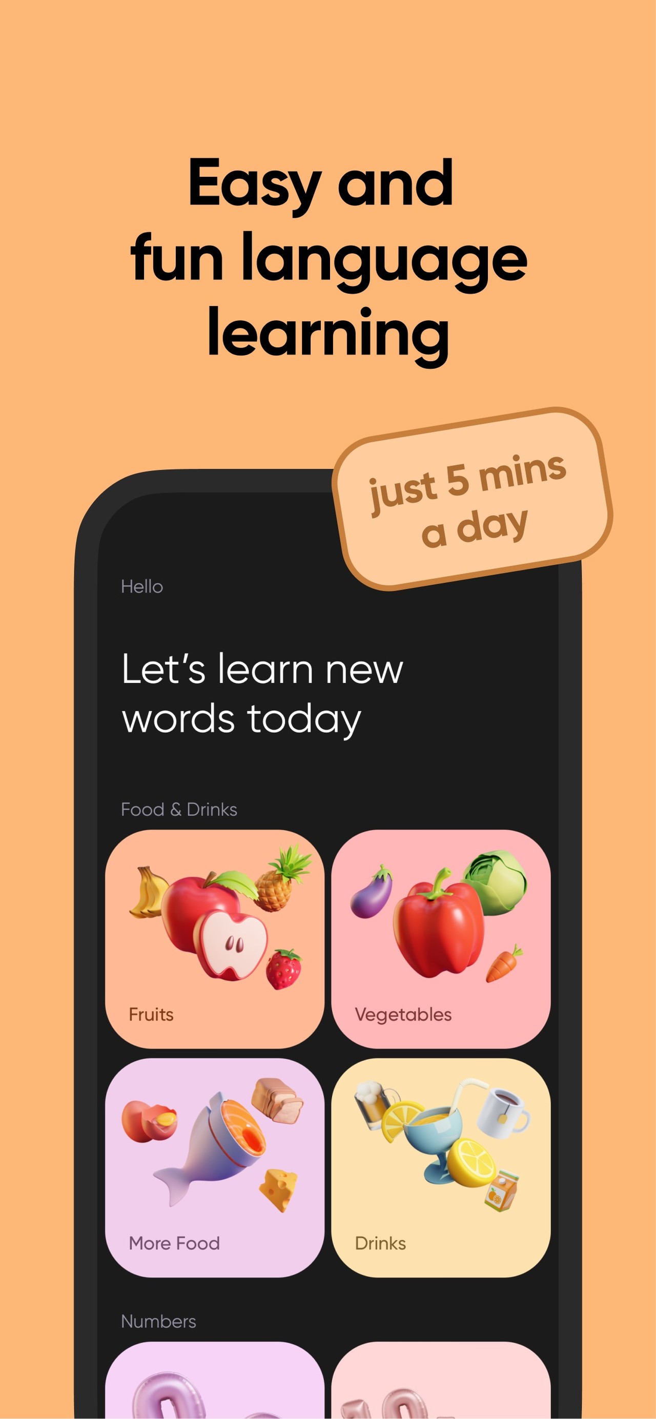 ColorLingo: Language Learning iPhone screenshot 1