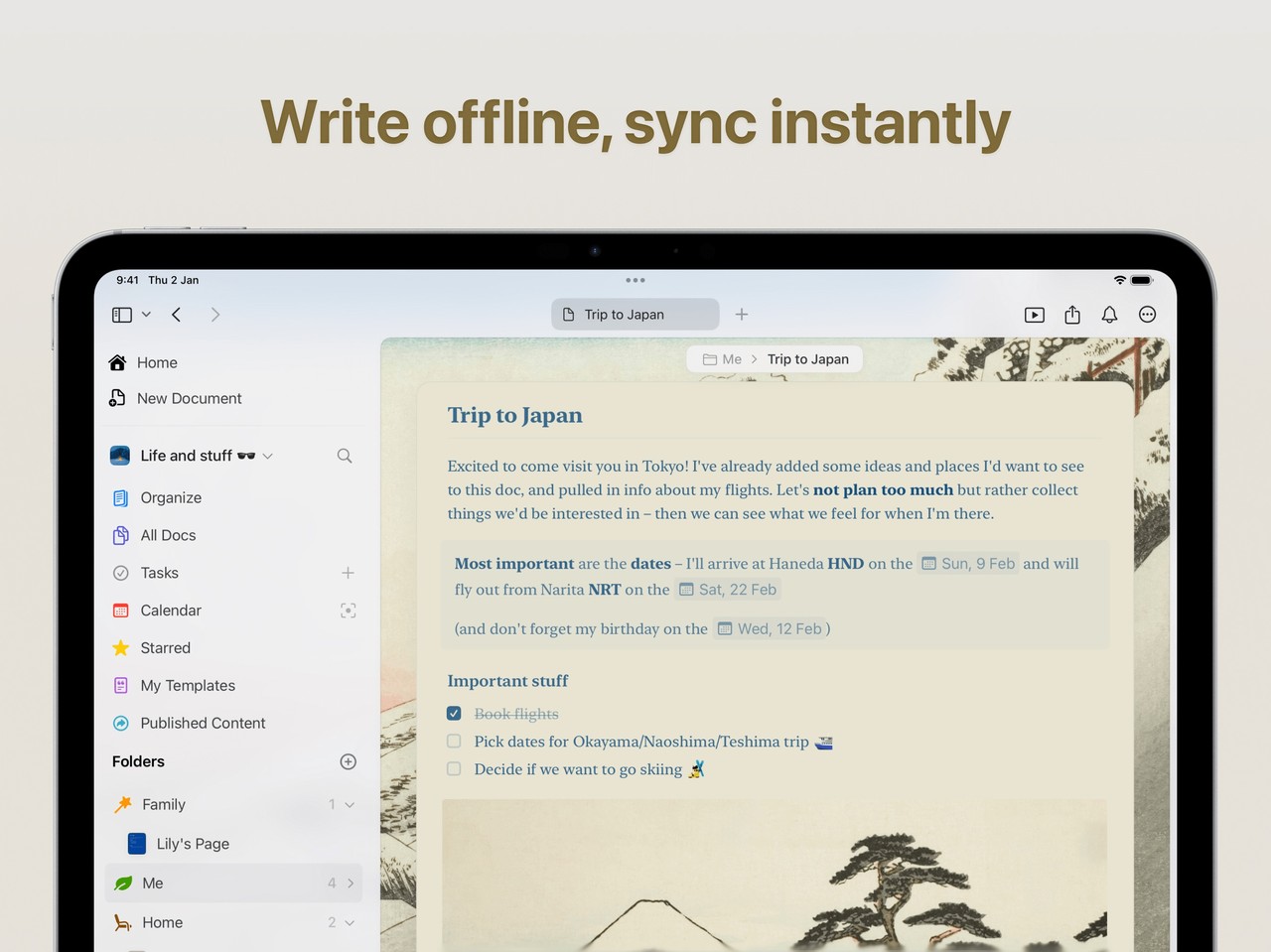 Craft: Notes, Documents, AI iPad screenshot 2