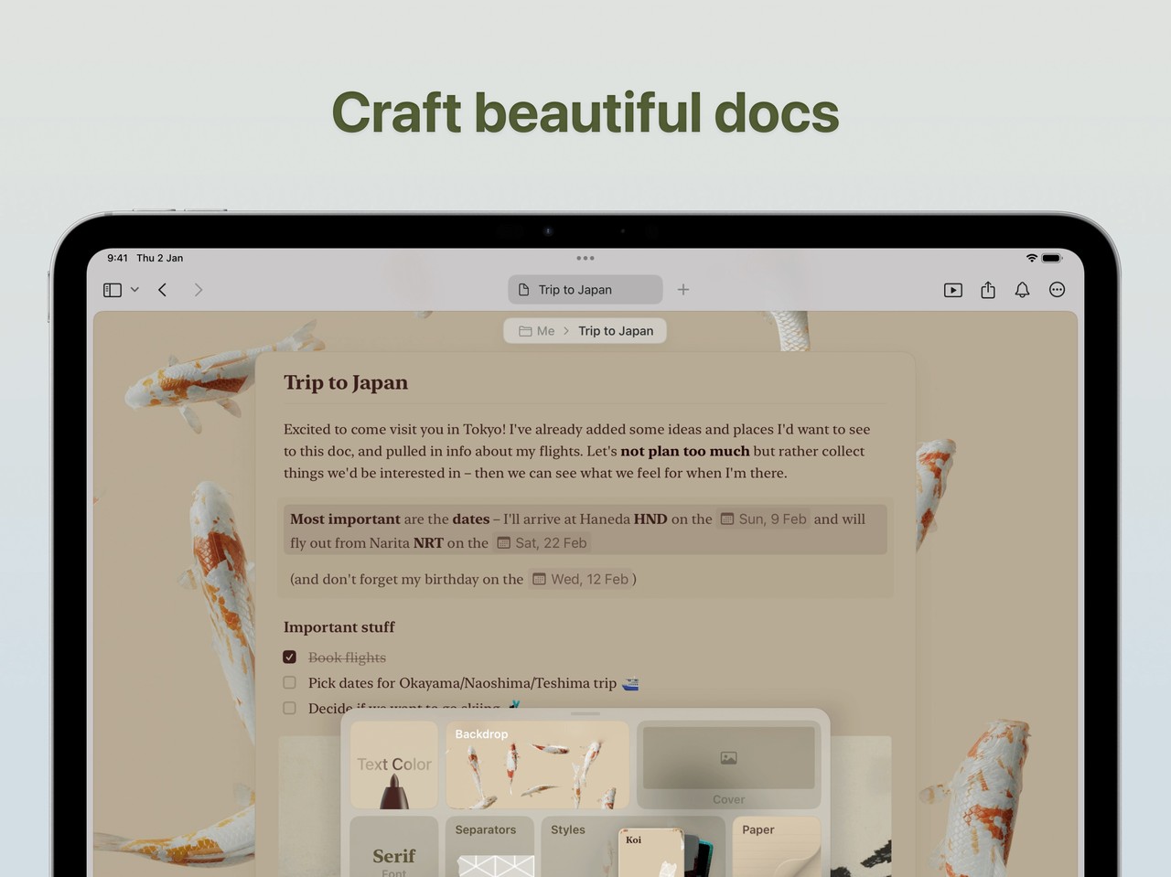 Craft: Notes, Documents, AI iPad screenshot 4
