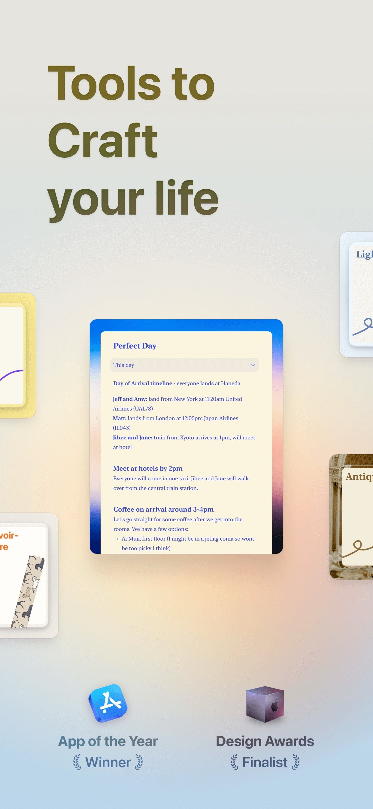 Craft: Notes, Documents, AI iPhone screenshot 1