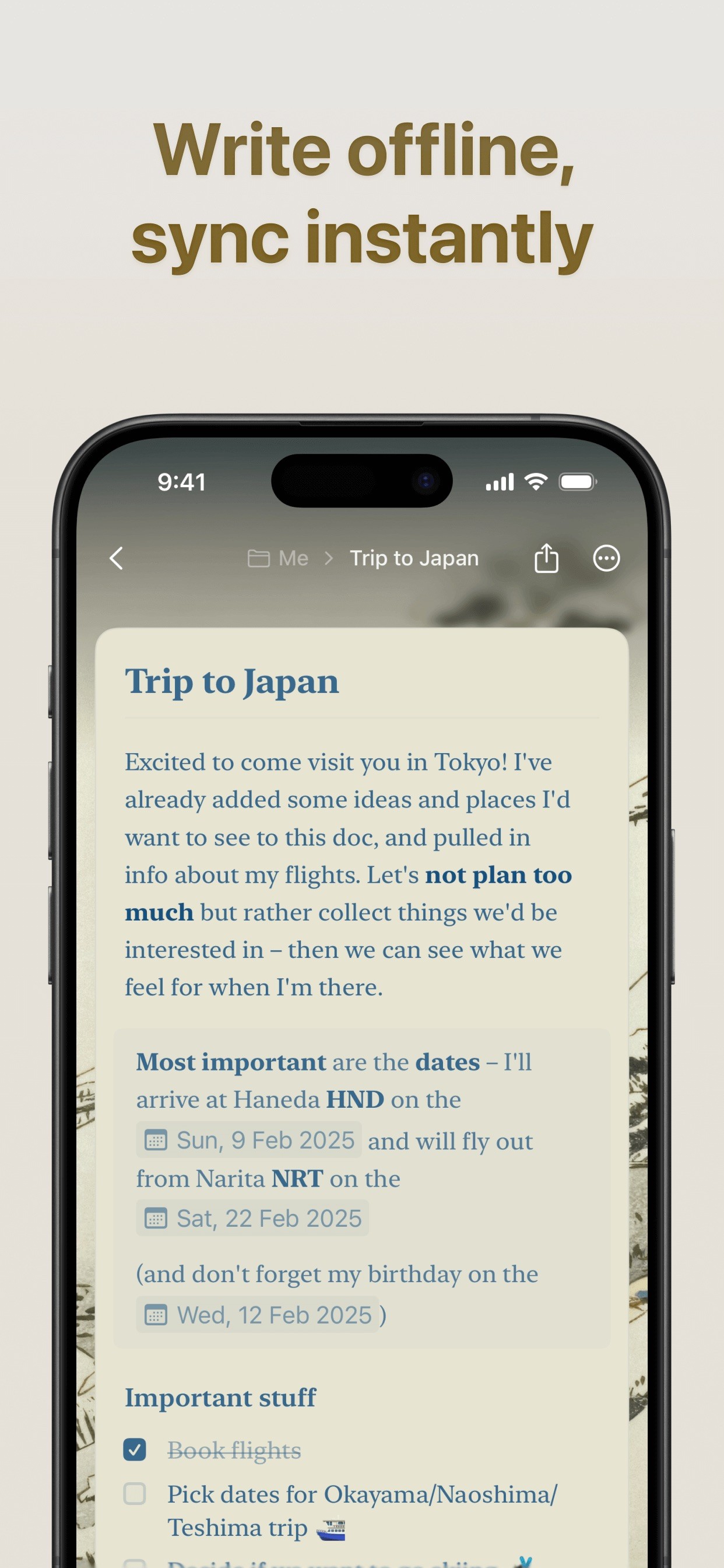 Craft: Notes, Documents, AI iPhone screenshot 2