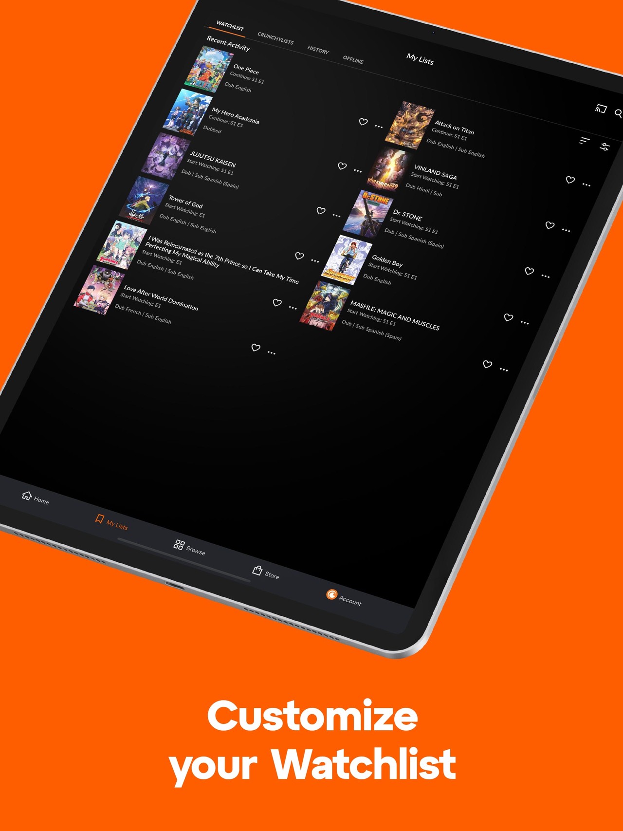 Crunchyroll iPad screenshot 2