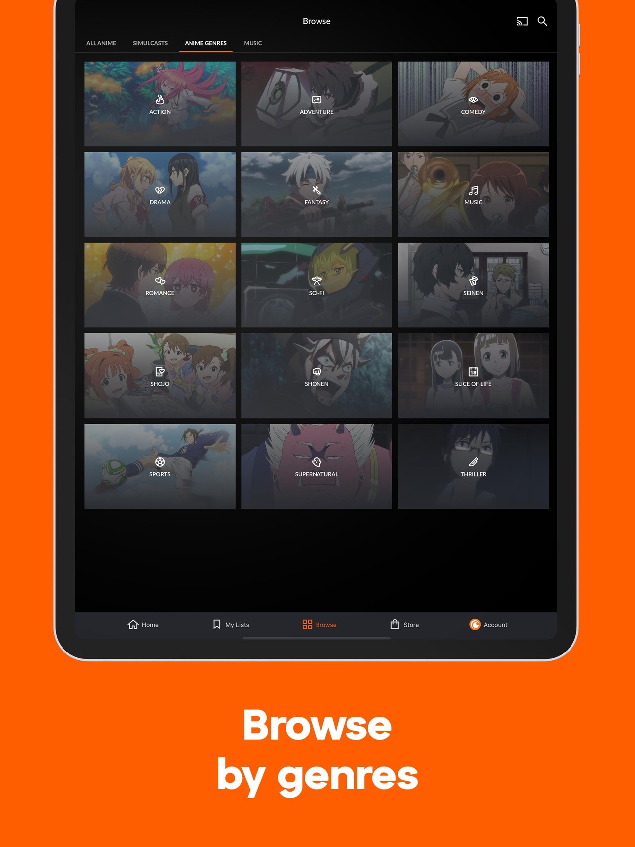 Crunchyroll iPad screenshot 4