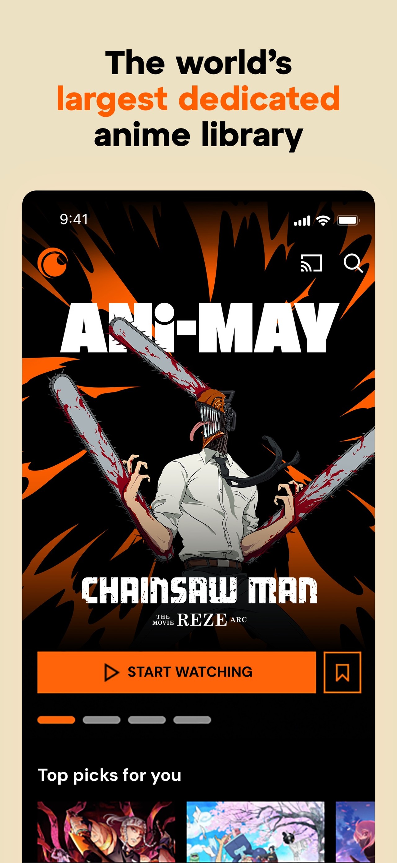 Crunchyroll iPhone screenshot 1