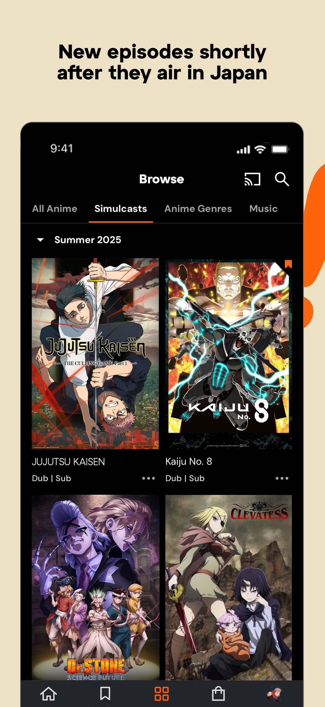 Crunchyroll iPhone screenshot 2