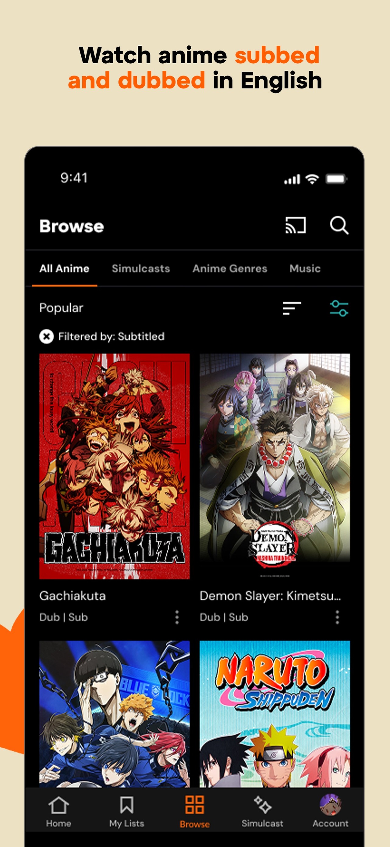 Crunchyroll iPhone screenshot 4