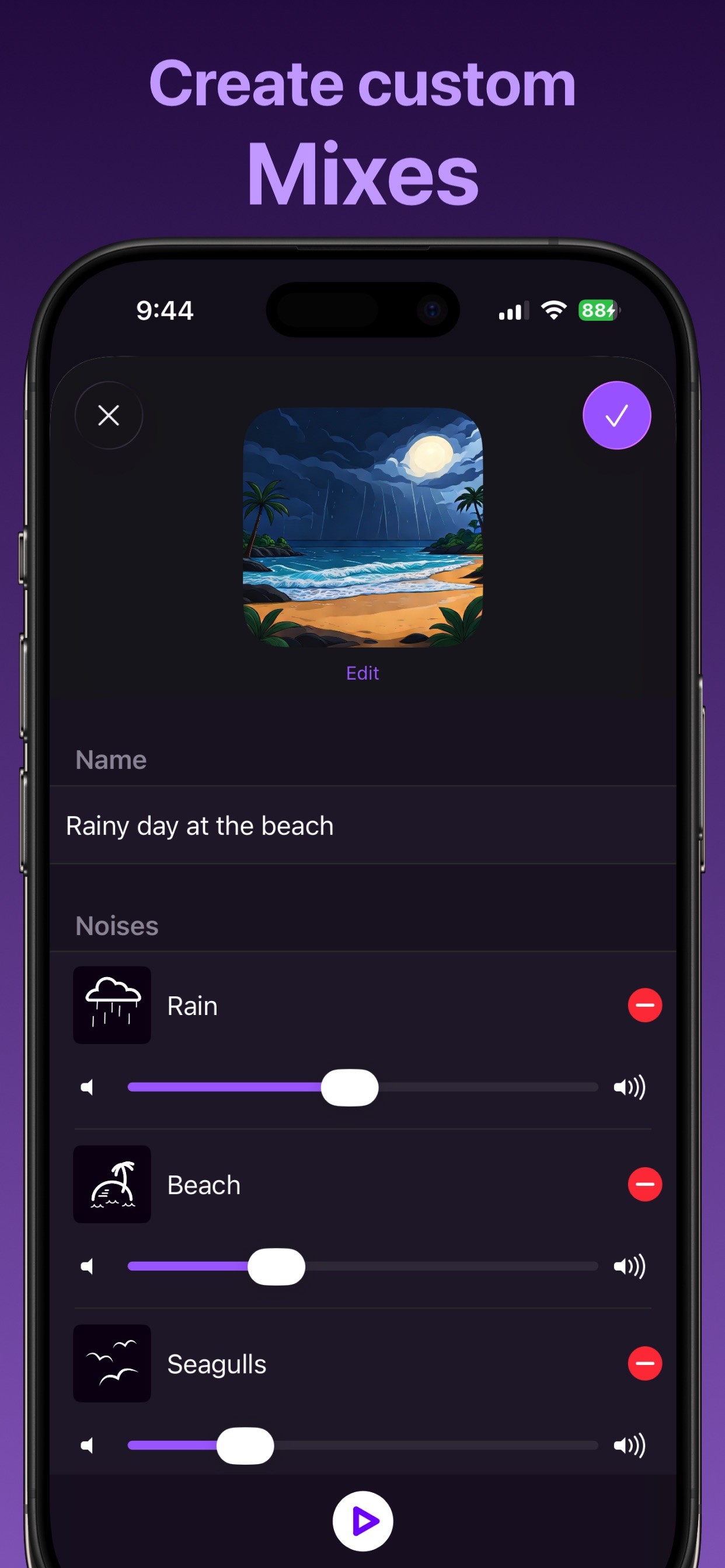 Dark Noise: Ambient Sounds iPhone screenshot 3